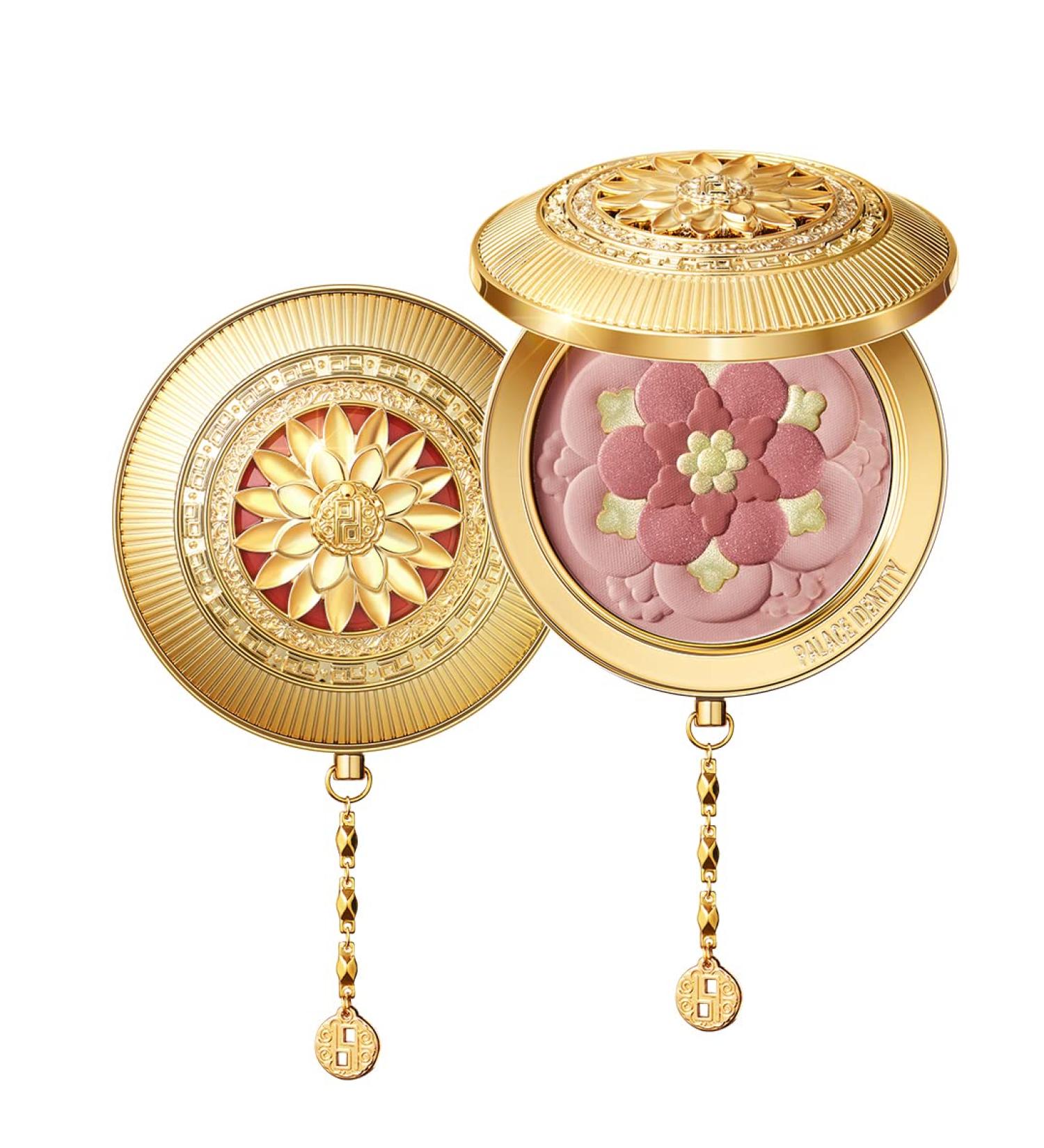 ZEESEA  Palace Identity  Peony Blush Multi-purpose Makeup Tray  Caramel Nude Brown (H01Orchid)