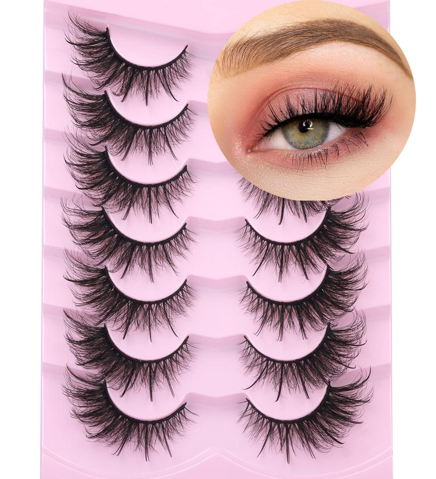 Fox Eye Lashes Wispy Faux Mink Lashes Fluffy Fairy Cat Eye Lashes That Look Like Extensions Spiky Fake Eyelashes Natural Look - Buy Online on GoSupps.com