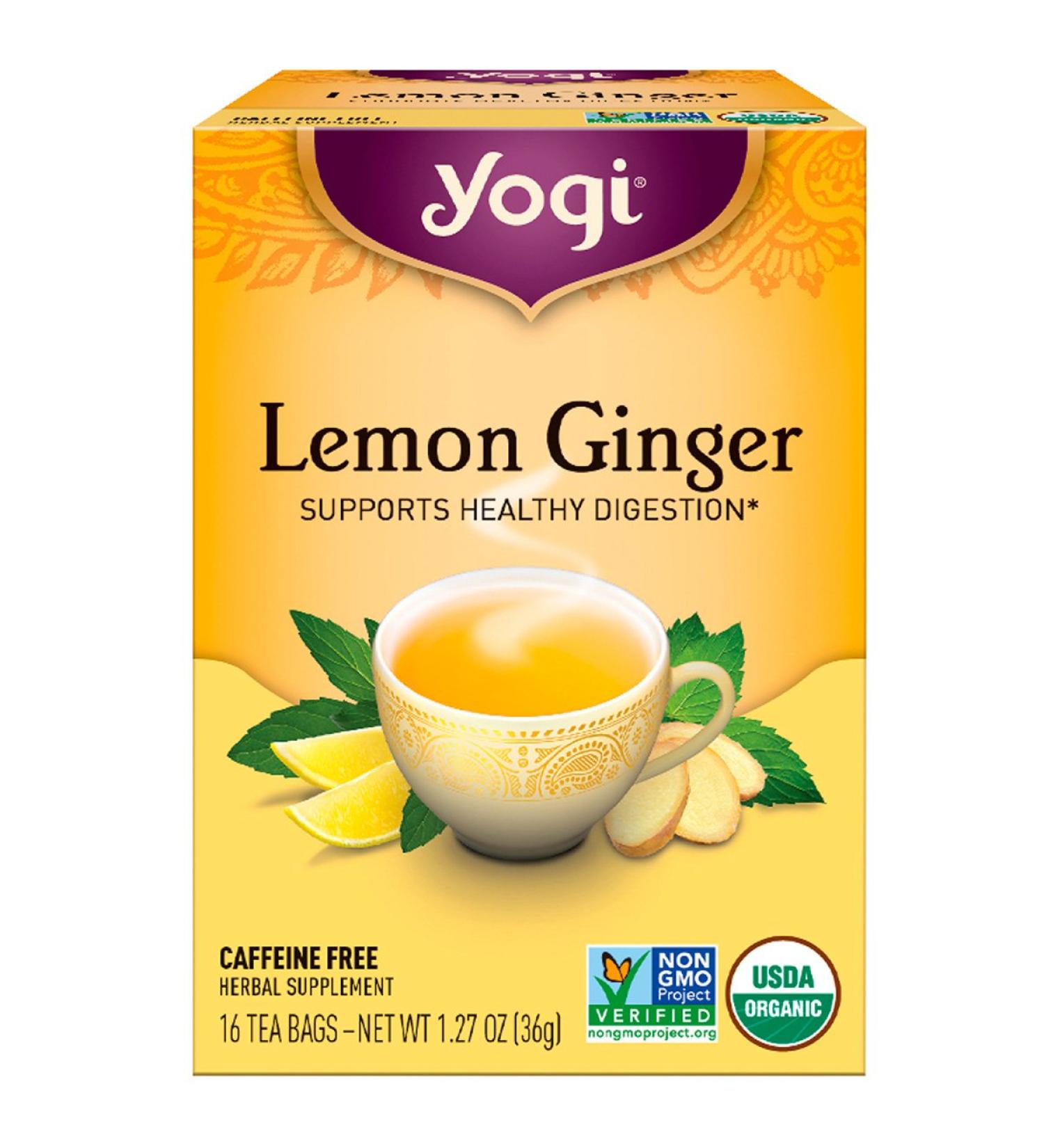 Yogi Yogi Tea ginger lemon caffeine-free 16 tea bags 1.27 oz (36 g)