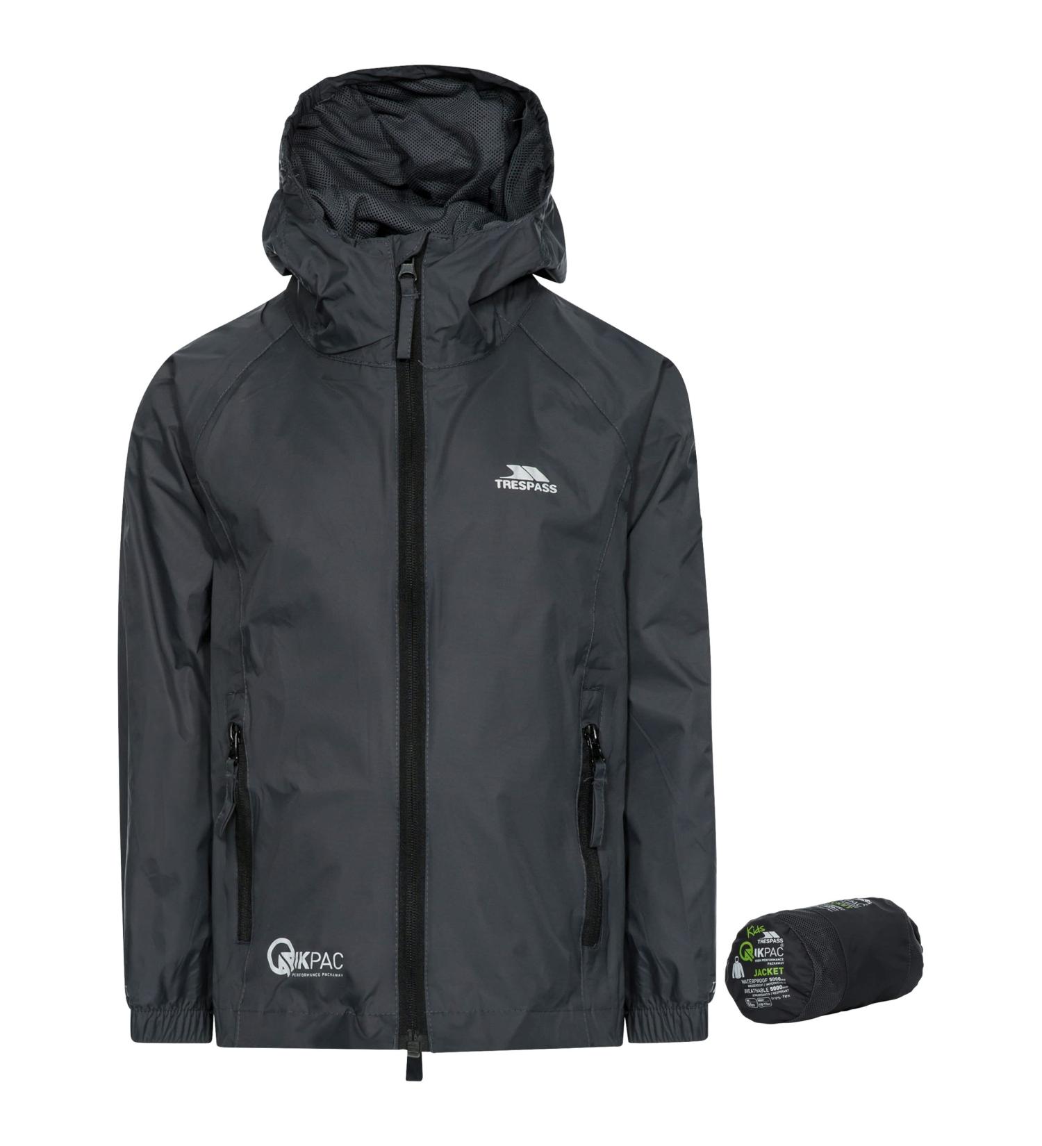 Trespass Unisex Kids Qikpac Jacket | Packable Waterproof Rain Jacket for Ages 2-3 | Compact & Lightweight  - Buy Online on GoSupps.com