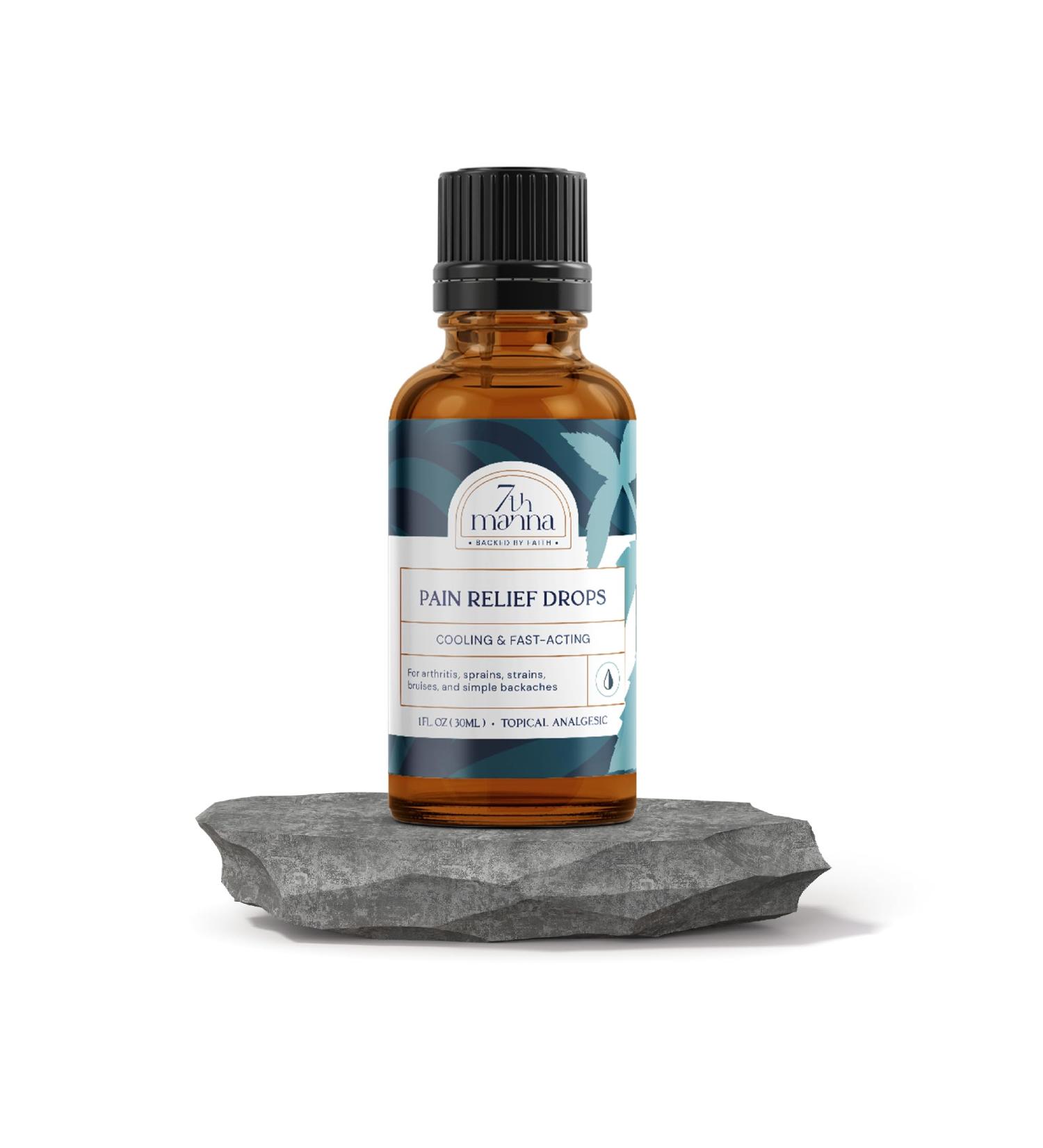 Pain Relief Drops with Camphor & Menthol | Fast-Acting Arthritis Rub for Joint & Muscle Pain Relief | 30ml Quick Dry Formula - Buy Online on GoSupps.com