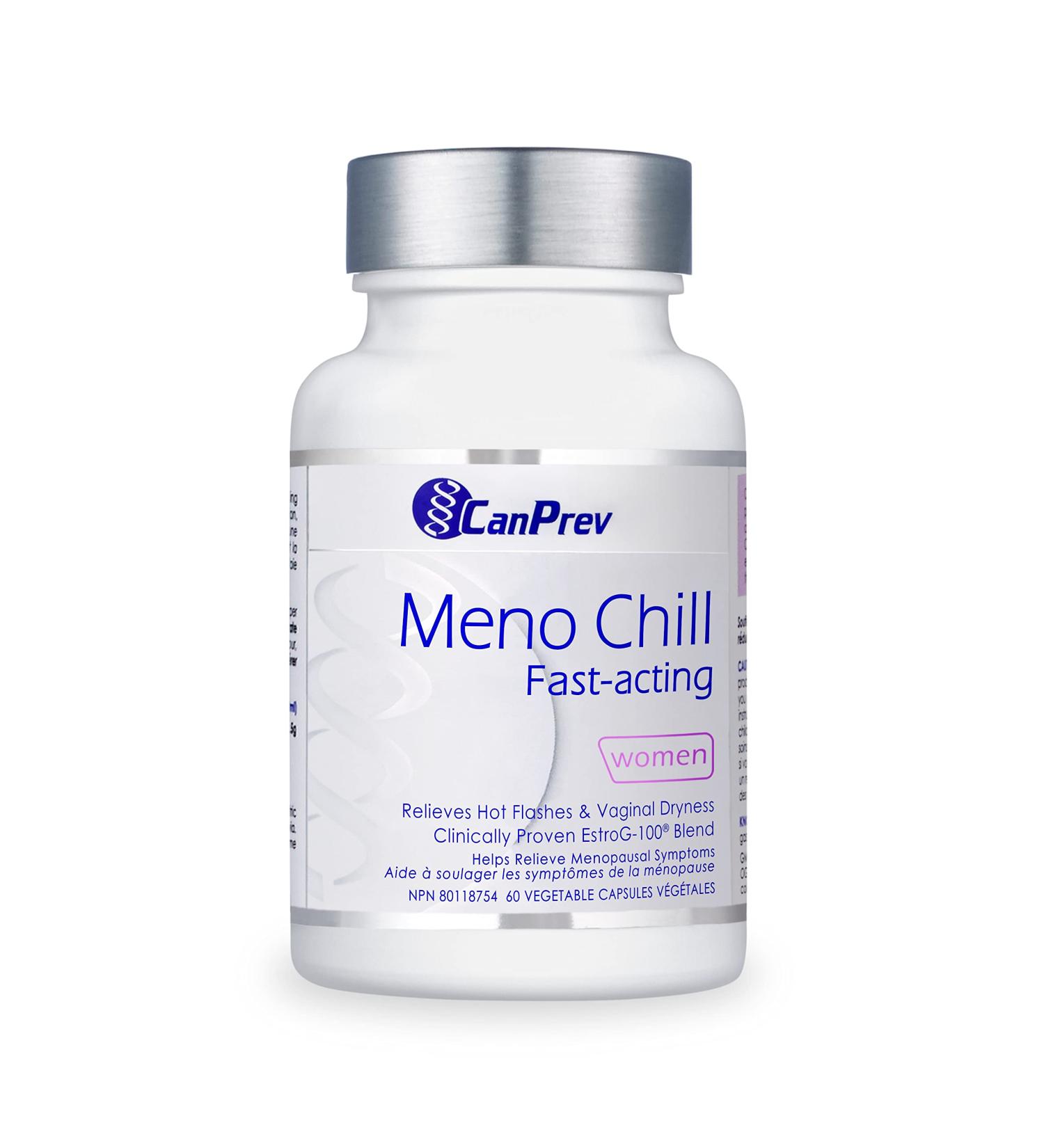 CanPrev - Meno Chill Fast-Acting for Women 60 v-caps - Helps Support Healthy Mood Balance During Menopause - Helps to Relieve Restlessness and Nervousness - Buy Online on GoSupps.com