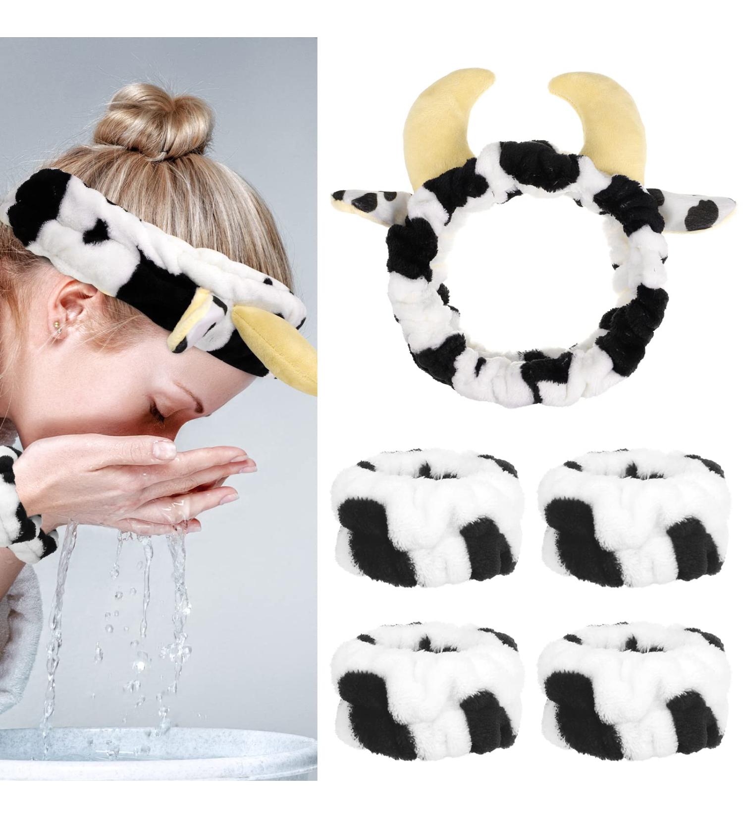 Fuyamp Spa Headband and Wristband Set - Pack of 3 for Women/Girls | Face Washing, Makeup, Skincare | Hair Accessories - Buy Online on GoSupps.com