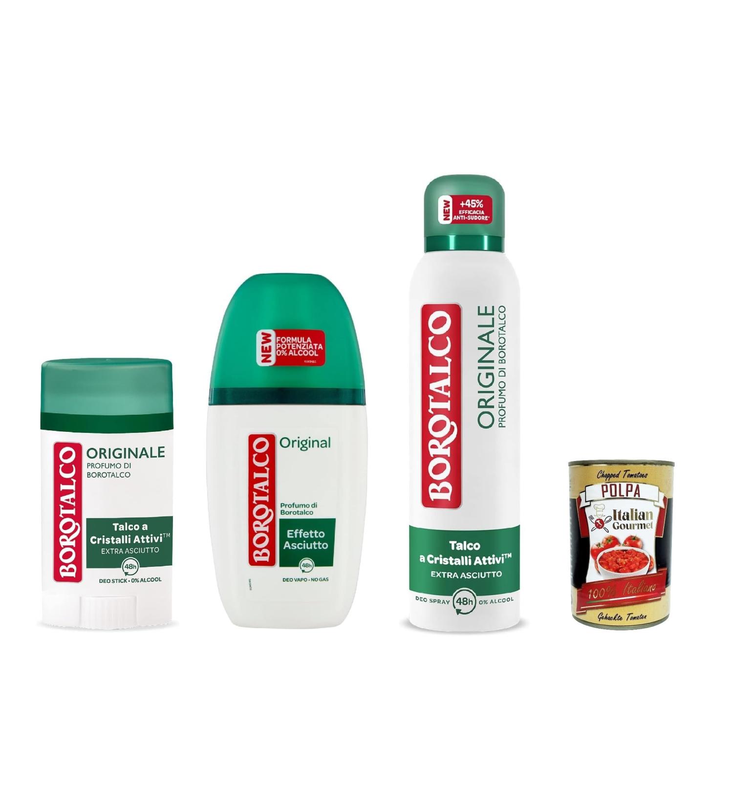  Borotalco Borotalco Original Stick Deodorant alcohol-free and aluminum salt-free formula with active crystal talc triple dry protection talc fragrance - 40 ml size - Buy Online on GoSupps.com