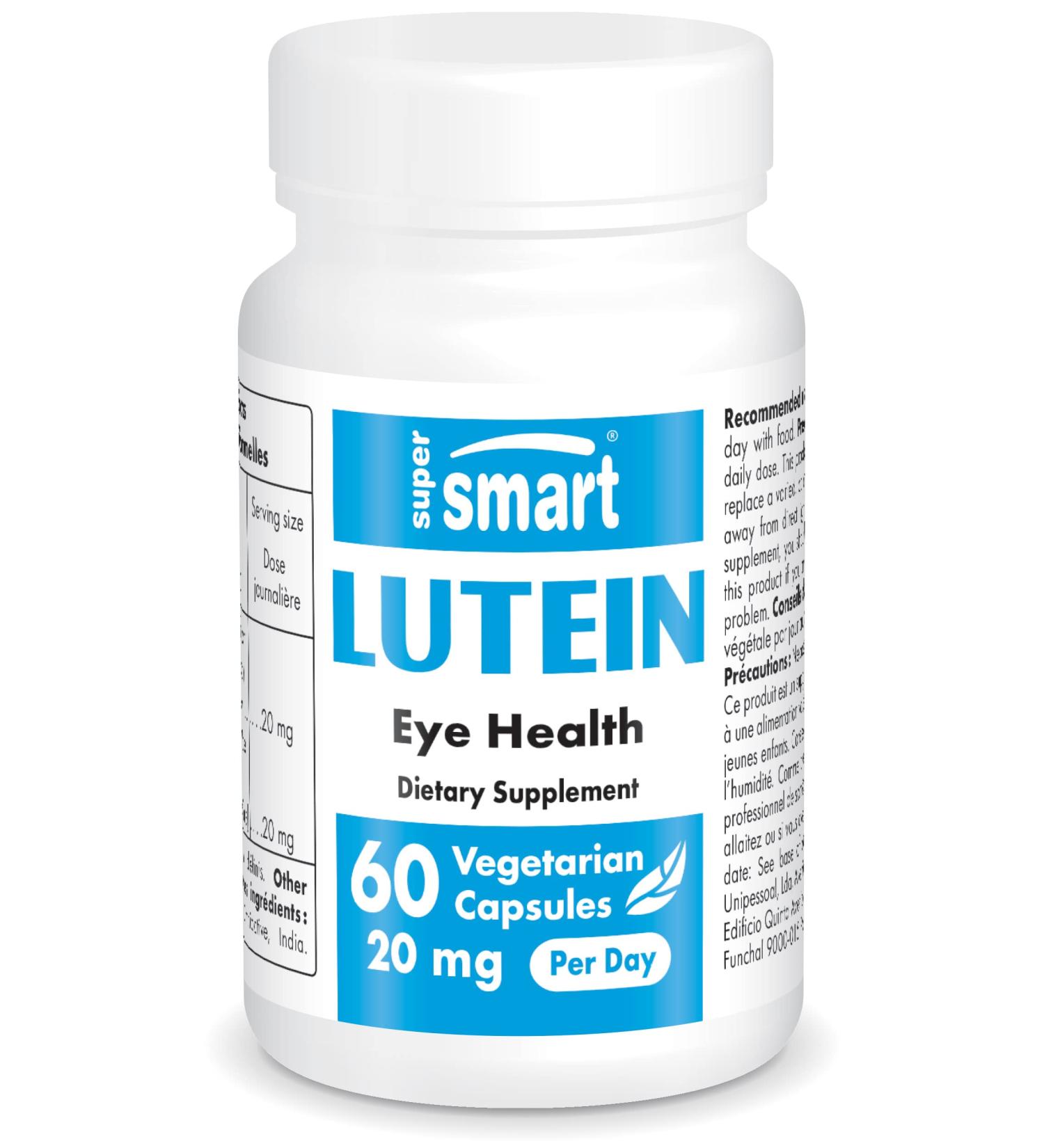 Lutein 20 mg - Vegan Eye Health Supplement with Indian Rose Extract | Antioxidant & GMO-Free | Supermart - Buy Online on GoSupps.com