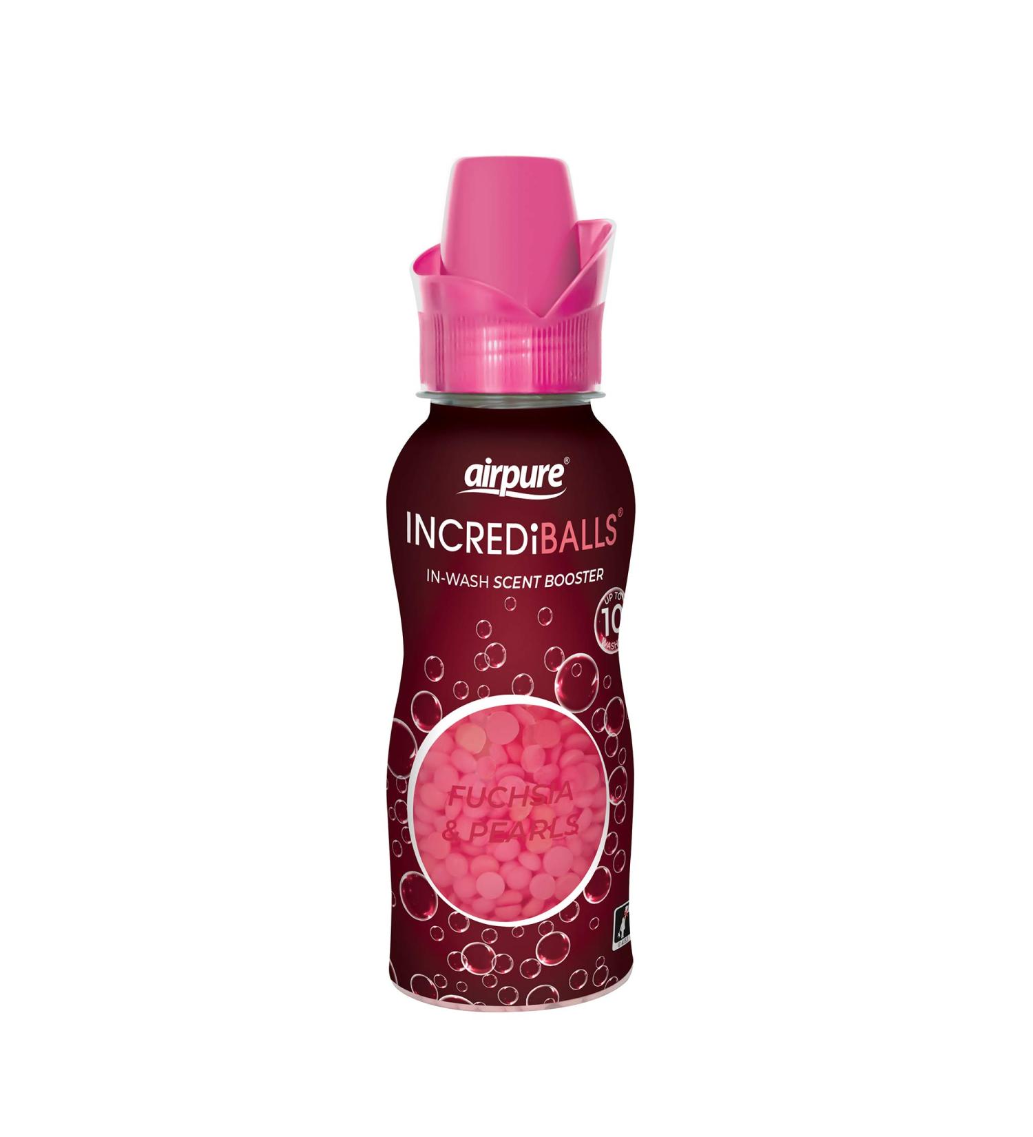 Airpure INCREDiBALLS In-Wash Scent Booster - Fuchsia & Pearls Fragrance | Long-Lasting Fresh Scent for 10 Washes - Buy Online on GoSupps.com
