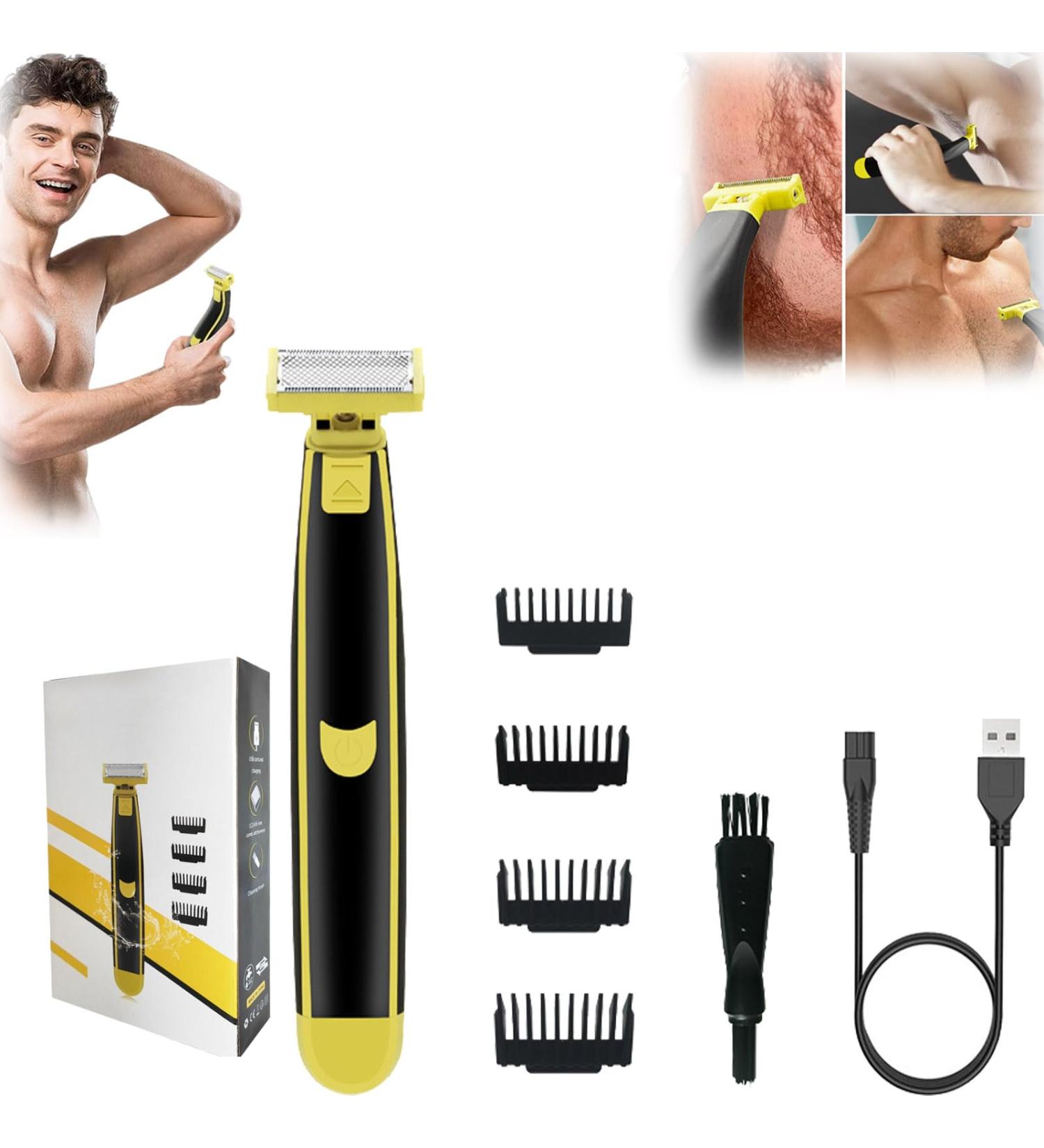 Stellaya Shaver Stellaya Stellaya Full Body Washes Wet & Dry Shaver Stellaya Mens Shaver Stellaya Electric Body Hair Trimmer Wet and Dry Electric Shaver (1set) - Buy Online on GoSupps.com