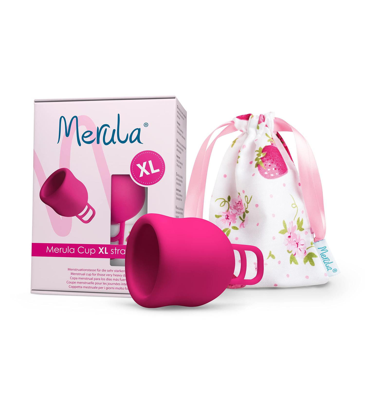 Merula Cup XL Strawberry - Best Menstrual Cup for Heavy Flow Days | Eco-Friendly & Comfortable - Buy Online on GoSupps.com