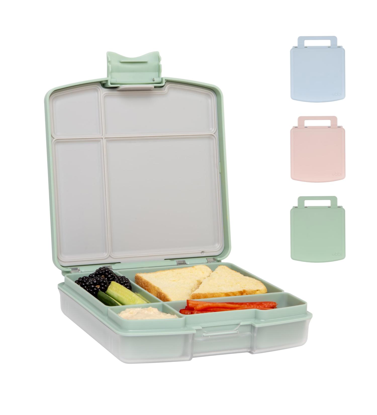 Ubbi Bento Lunch Box for Kids | 4-Compartment, BPA-Free, Leakproof, Dishwasher Safe | Sage Green Lunch Container - Buy Online on GoSupps.com