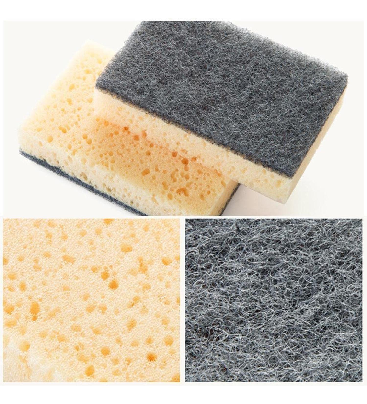 Non-Scratch Dish Sponge Biodegradable Scrubbing Coir Sponges Coconut Fiber Scouring Pad Scrubber Wooden Palm Pulp Blue - Buy Online on GoSupps.com