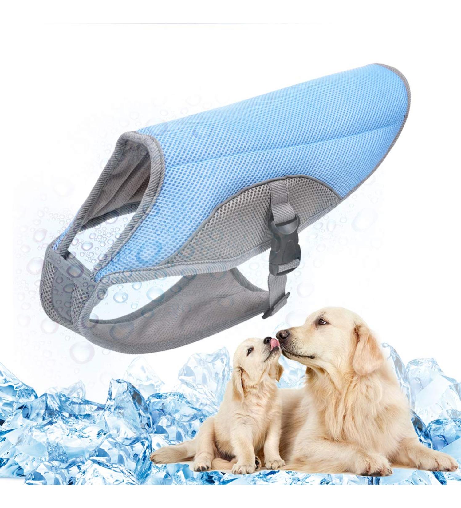 Buy TVMall Dog Cooling Vest | Breathable Mesh Dog Jacket for Summer | Adjustable & Reflective Strip | Comfort for All Dog Sizes (2XL Blue) - Buy Online on GoSupps.com