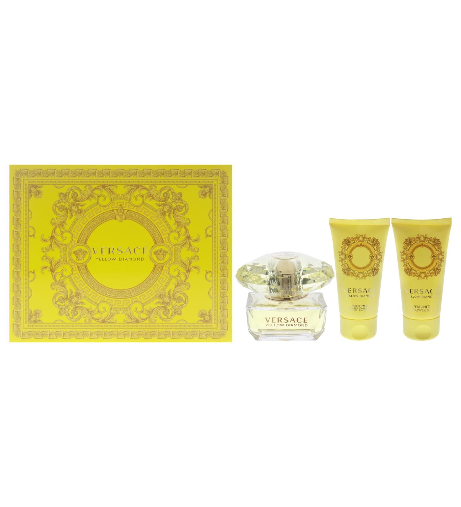 Versace Yellow Diamond 3 Piece Gift Set for Women packaging may vary - Buy Online on GoSupps.com
