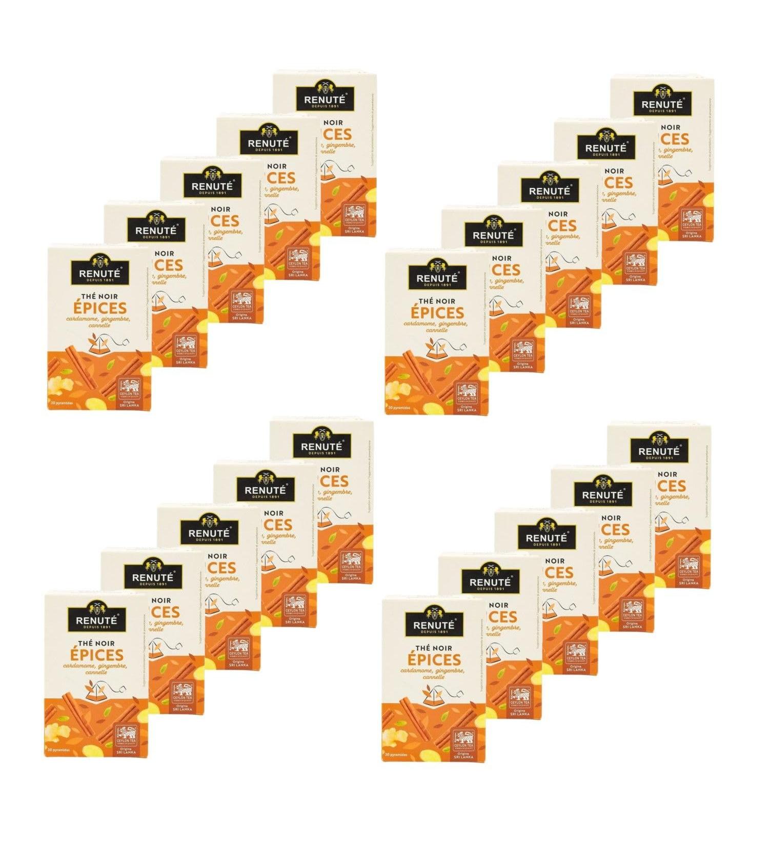  Renut Pack of 20 Spiced Citrus Black Tea - 20 Tea Bags - 32g Box - Buy Online on GoSupps.com