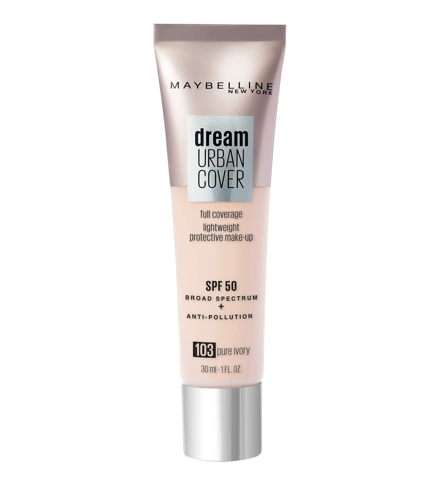 Maybelline New York Tinting Perfection - UV Protection & Anti-Splinter Dream Urban Cover Ivory Ros (103) 30 ml - International Shipping Available - Buy Online on GoSupps.com
