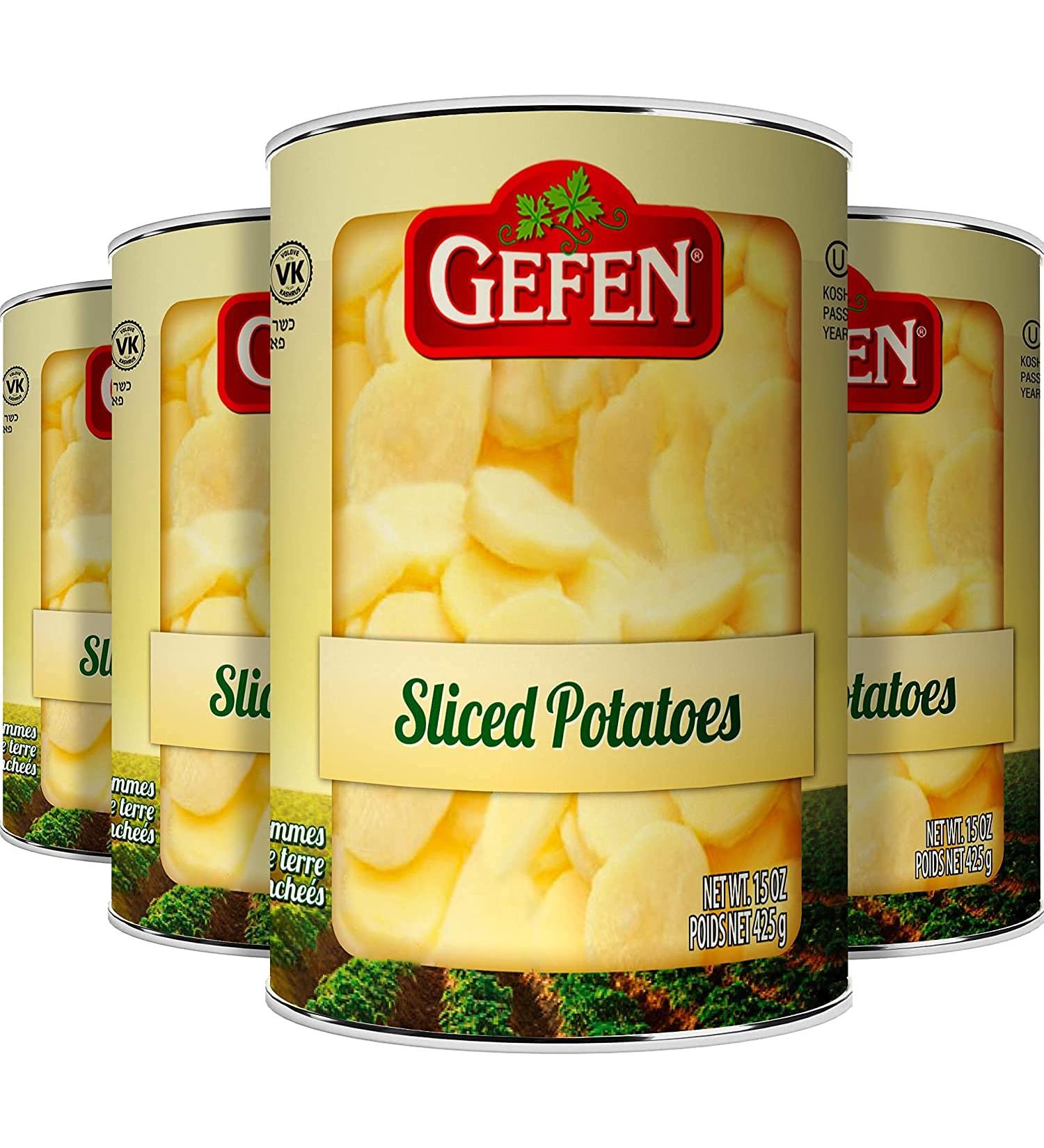Gefen Kosher For Passover Sliced Potatoes 15 Oz - Pack Of 6 - Buy Online on GoSupps.com
