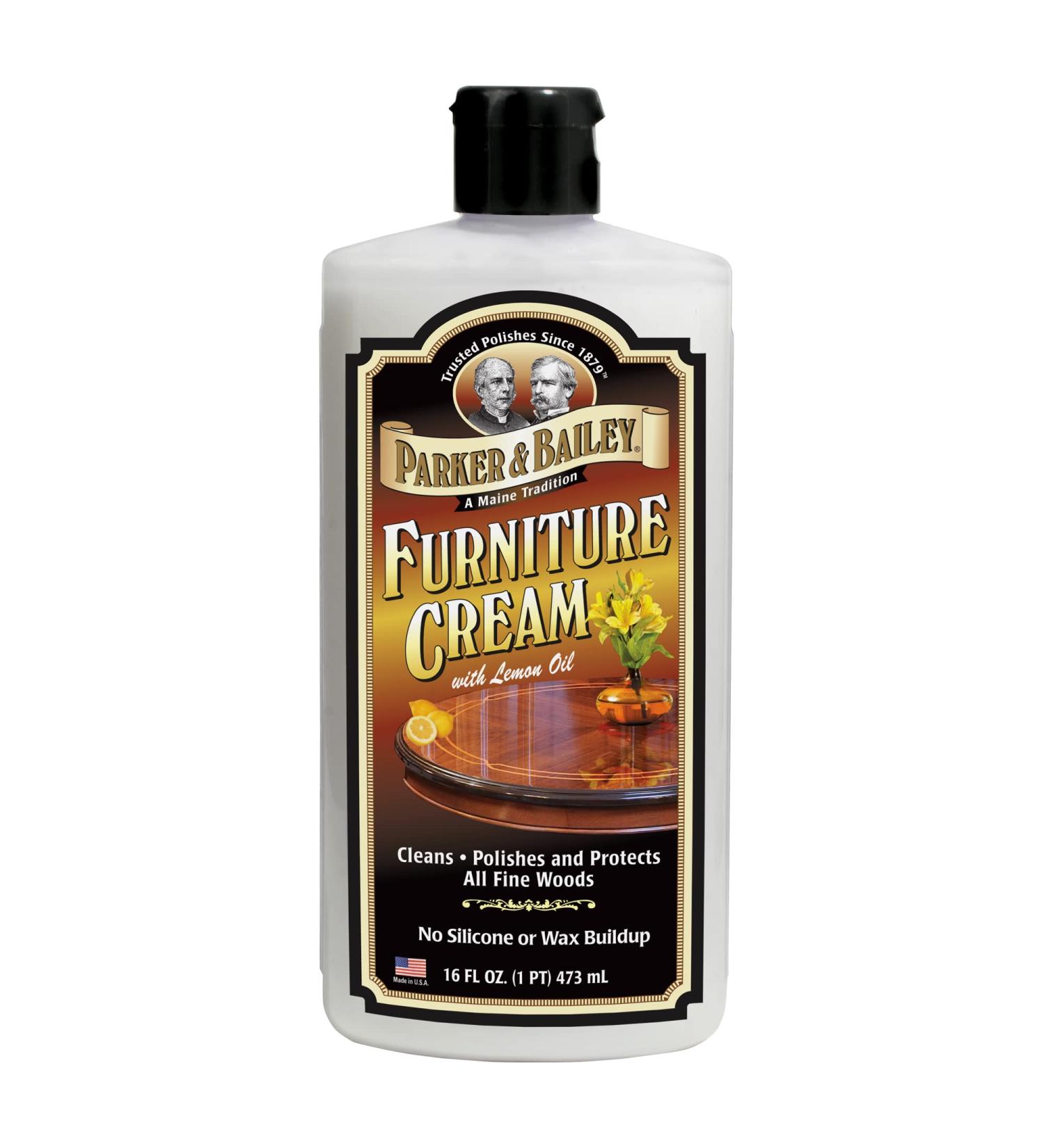 Parker & Bailey Furniture Cream 16oz - Wood Cleaner & Polish for Kitchen Cabinets - House Cleaning Supplies - Buy Online on GoSupps.com