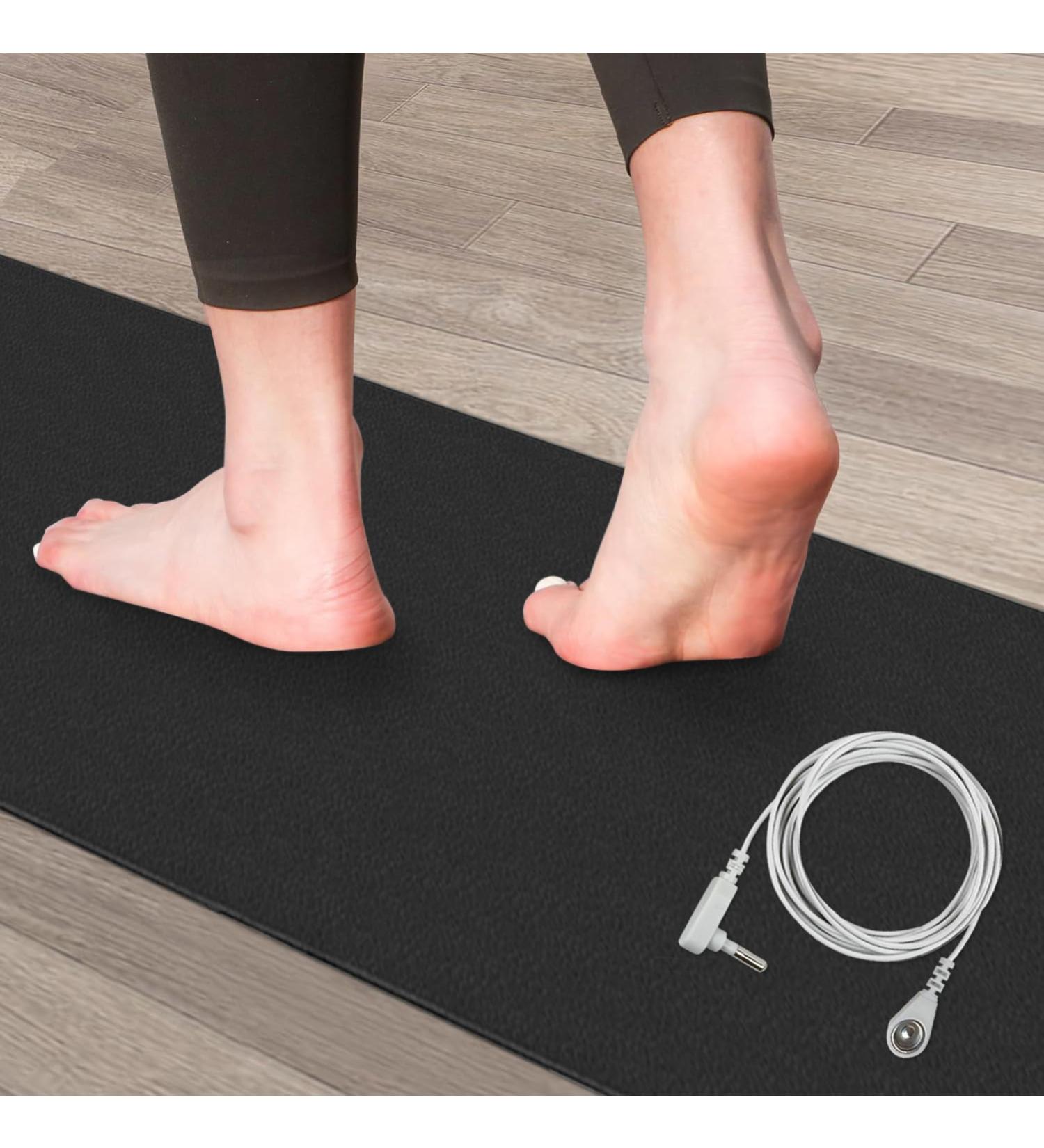 Premium 2-Layer Ground Mat for Bed Desk & Floor - Enhance Sleep Health & Pain Relief (99.1 x 30.5 cm) - Buy Online on GoSupps.com
