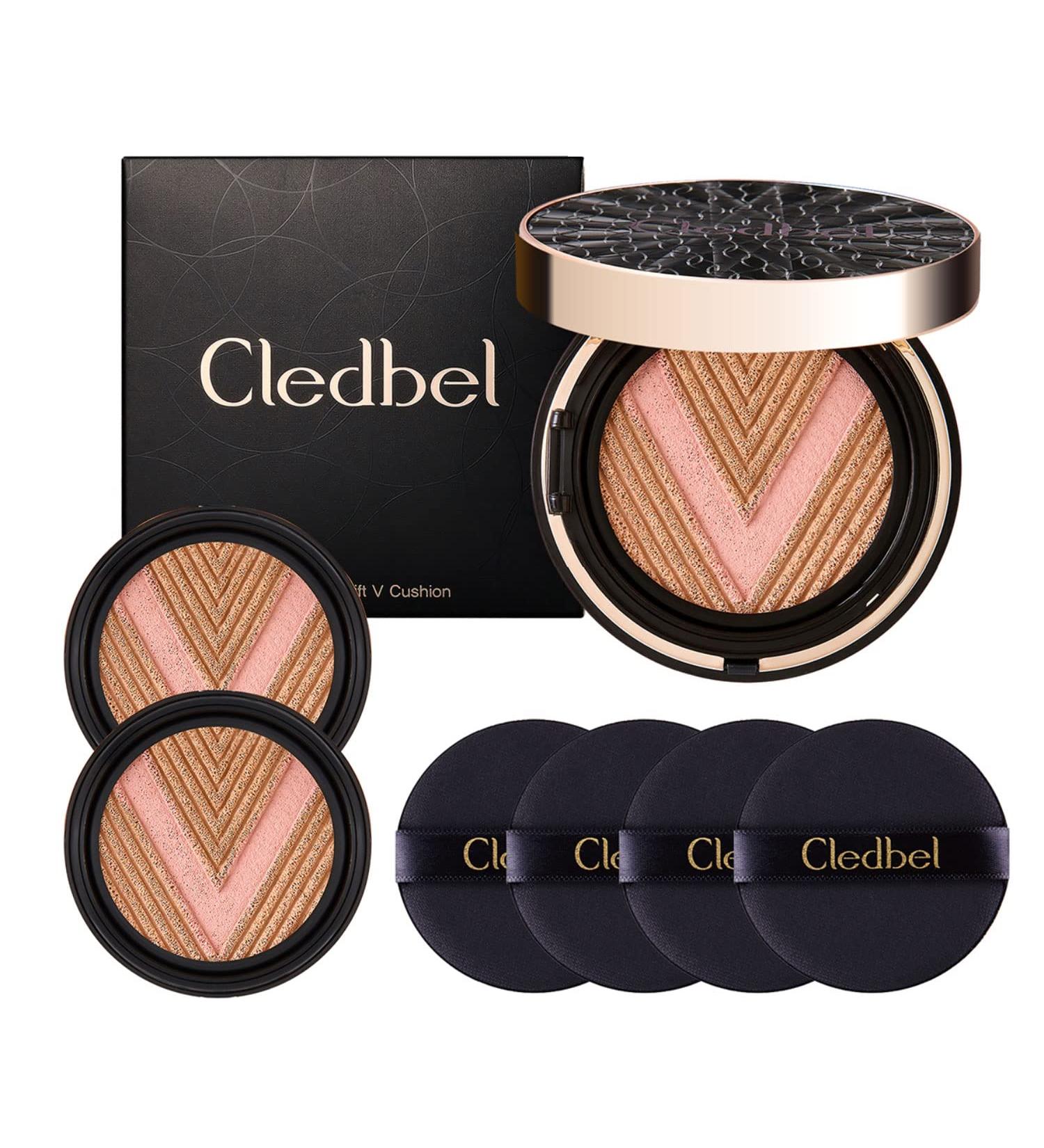 Cledbel Miracle Power Super Cover Cushion SPF50+/PA+++ 13g+Refill 2ct + Puff 4ct No. 21 - High Coverage Cushion Foundation Set - Buy Online on GoSupps.com