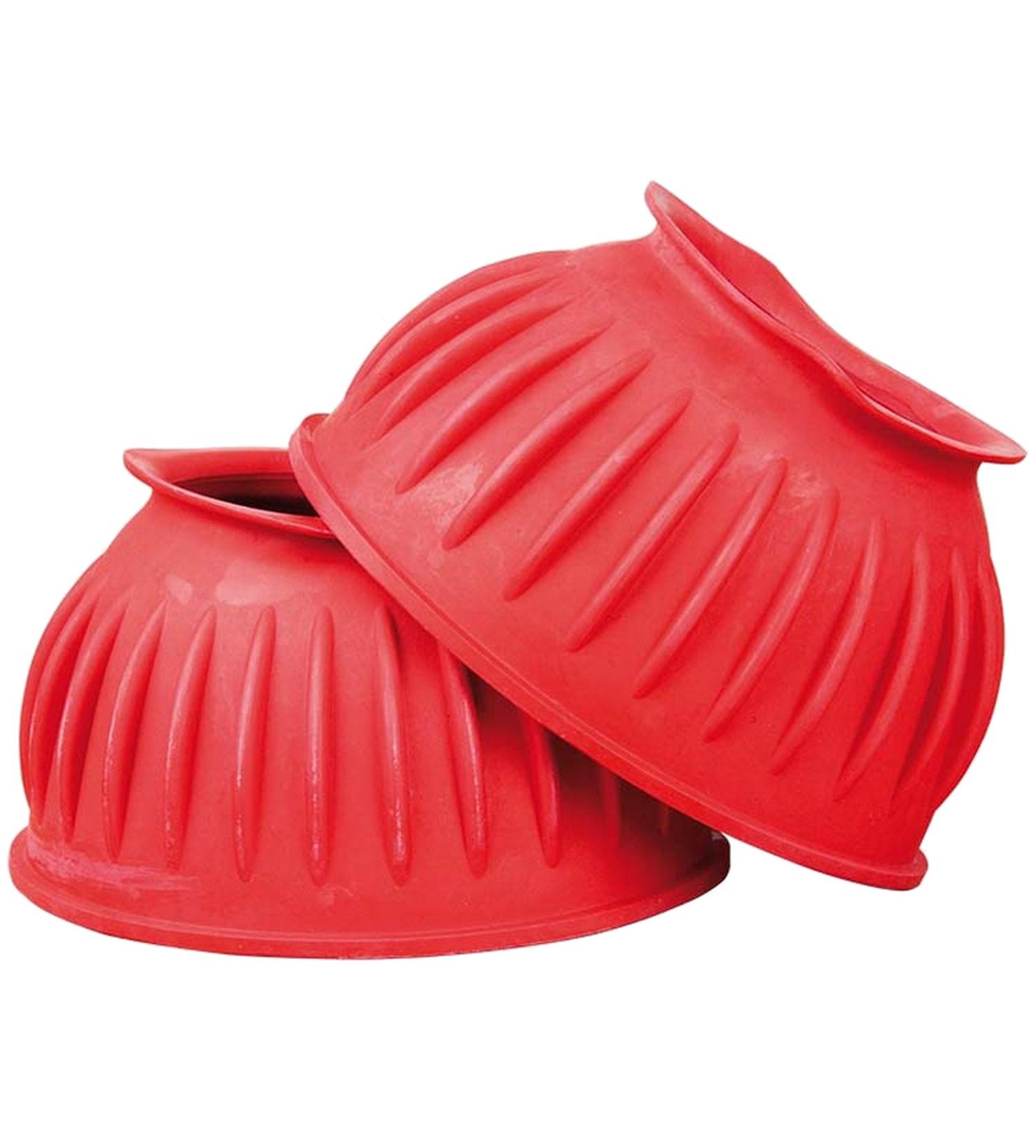 TdeT rubber hoof protectors closed red XXL