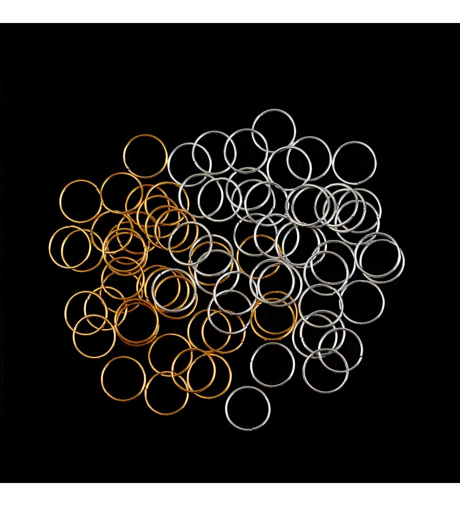 100 Pcs Hair Rings - Braid Rings Hair Loop Clips for Women - Gold & Silver Hair Accessories - Buy Online on GoSupps.com