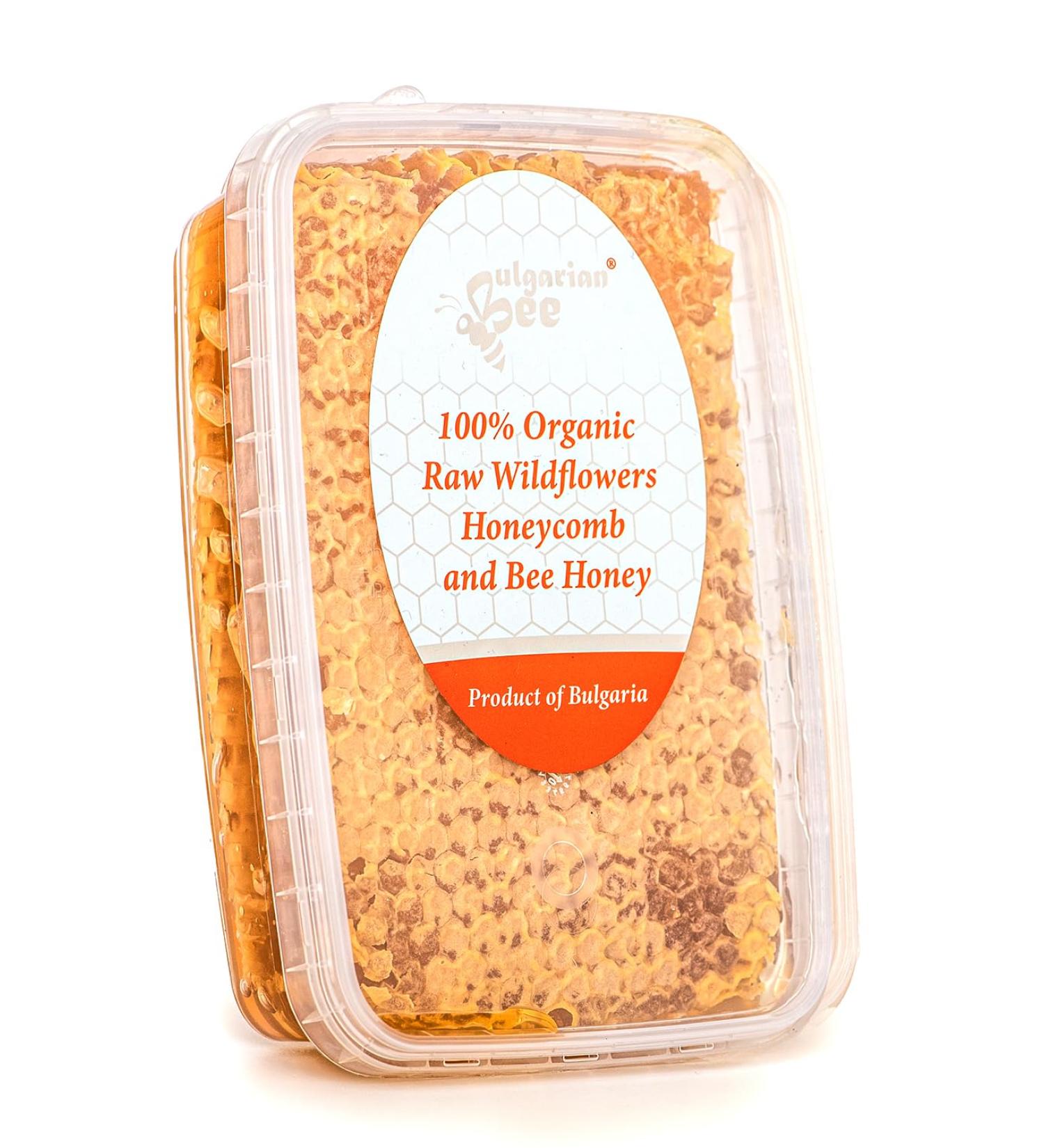 300g Organic Raw Wildflower Honeycomb - Pure Fresh & Handmade from the Beehive | Natural Sweetener for Baking & Cooking - Buy Online on GoSupps.com