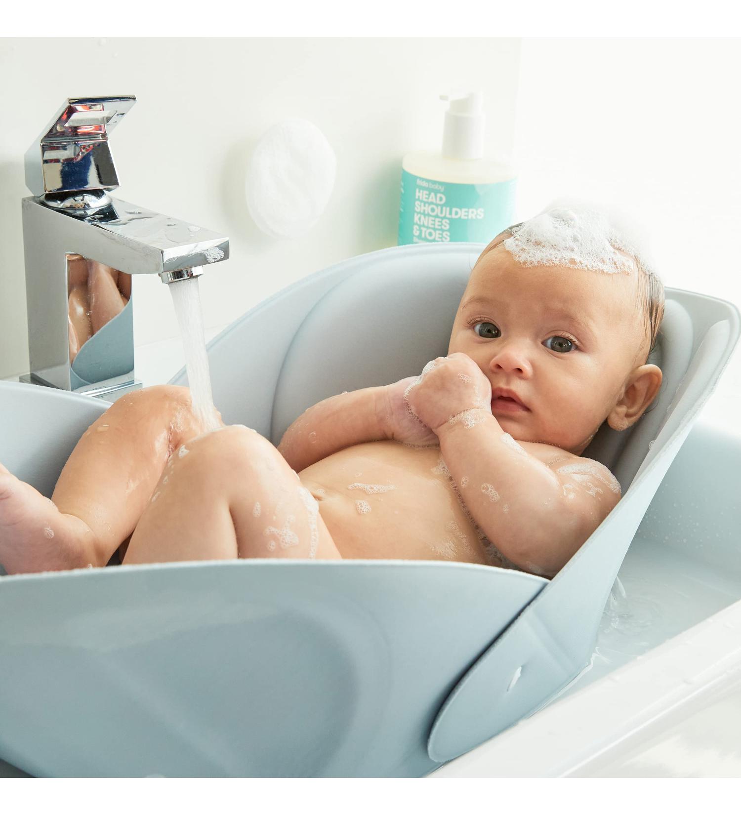 Soft Sink Baby Bath by Frida Baby - Easy-to-Clean Bathtub with Head-Supporting Cushion - Buy Online on GoSupps.com