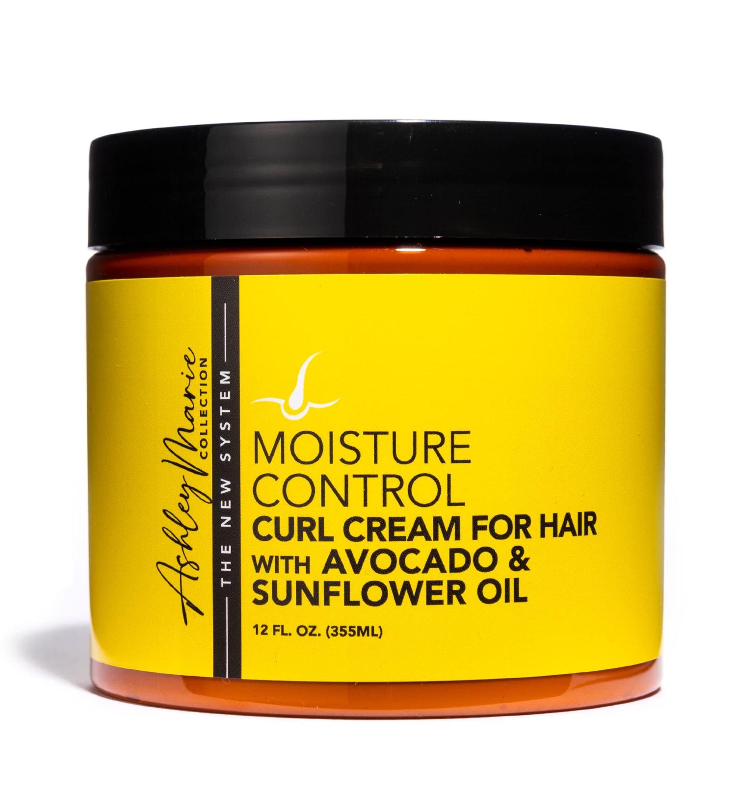 Shop The Hair Diagram Ashley Marie Moisture Control Curl Cream - Avocado & Sunflower Oil - Anti Frizz Natural Ingredients Color Safe Paraben & Sulfate Free - 12oz for International Shipping - Buy Online on GoSupps.com