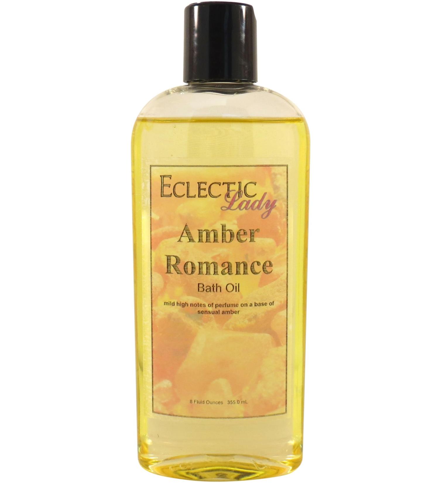 Amber Romance Bath Oil by Eclectic Lady - Scented Relaxing & Moisturizing Oil for Sensitive Skin - Nourishing Body & Shower Oil (8 oz) - International Shipping Available - Buy Online on GoSupps.com