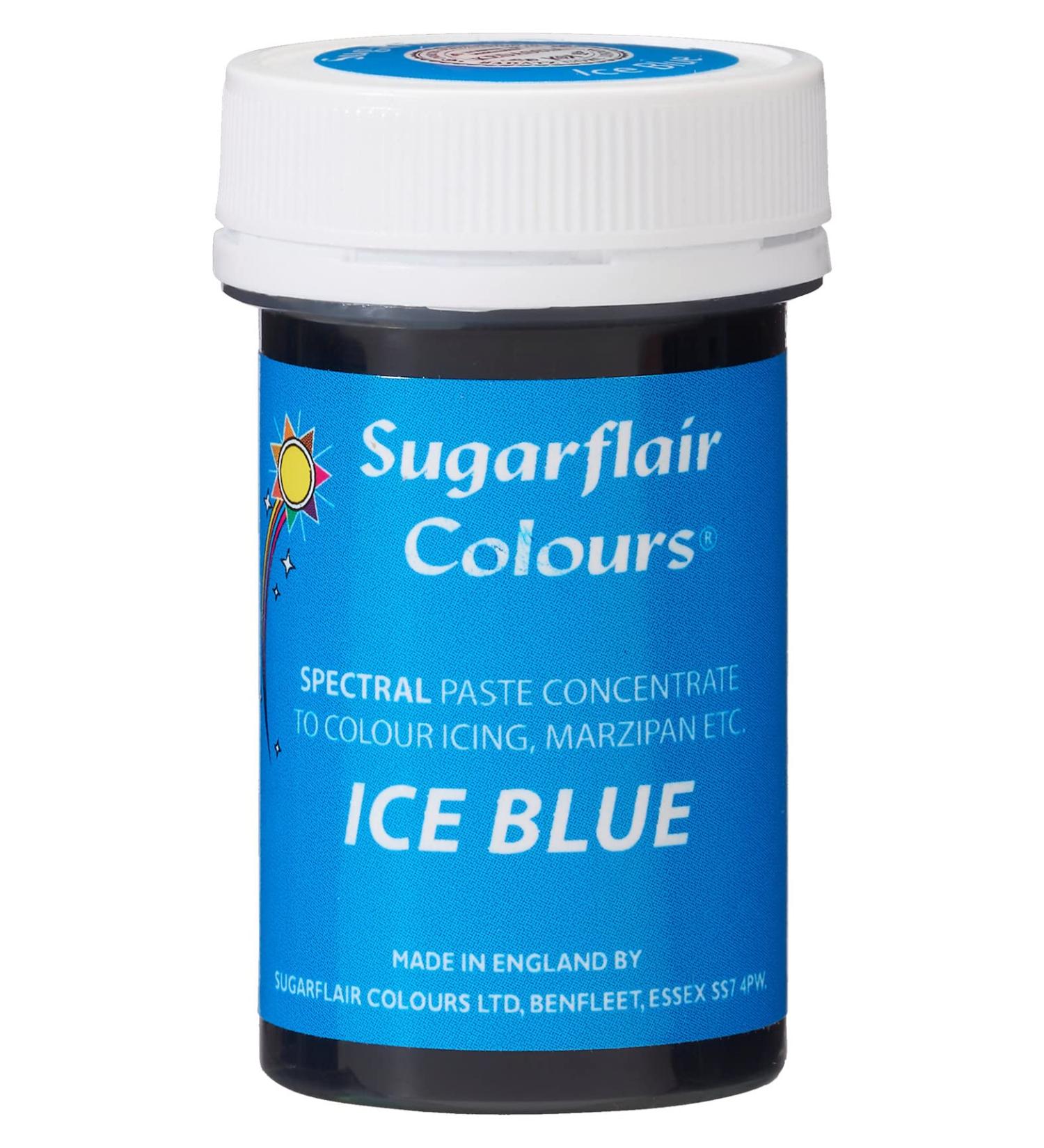 Sugarflair Ice Blue Spectral Food Colouring Paste - 25g | Highly Concentrated Dye for Sugar Pastes, Buttercream, Royal Icing, and Cake Mix - Buy Online on GoSupps.com