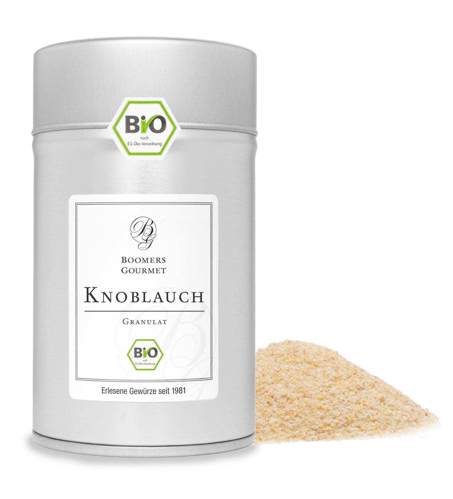 Buy Boomers Gourmet Organic Garlic Powder & Granulated Garlic - Fine Spice Jar 140g - International Shipping Available - Buy Online on GoSupps.com