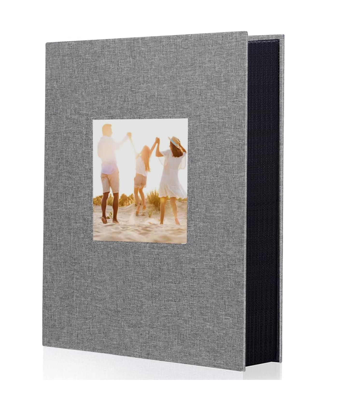Miaikoe 300 Pockets Grey Photo Album 6x4 | Large Capacity Linen Album for Family, Wedding, Anniversary | Holds 300 Horizontal 10x15cm Photos - Buy Online on GoSupps.com