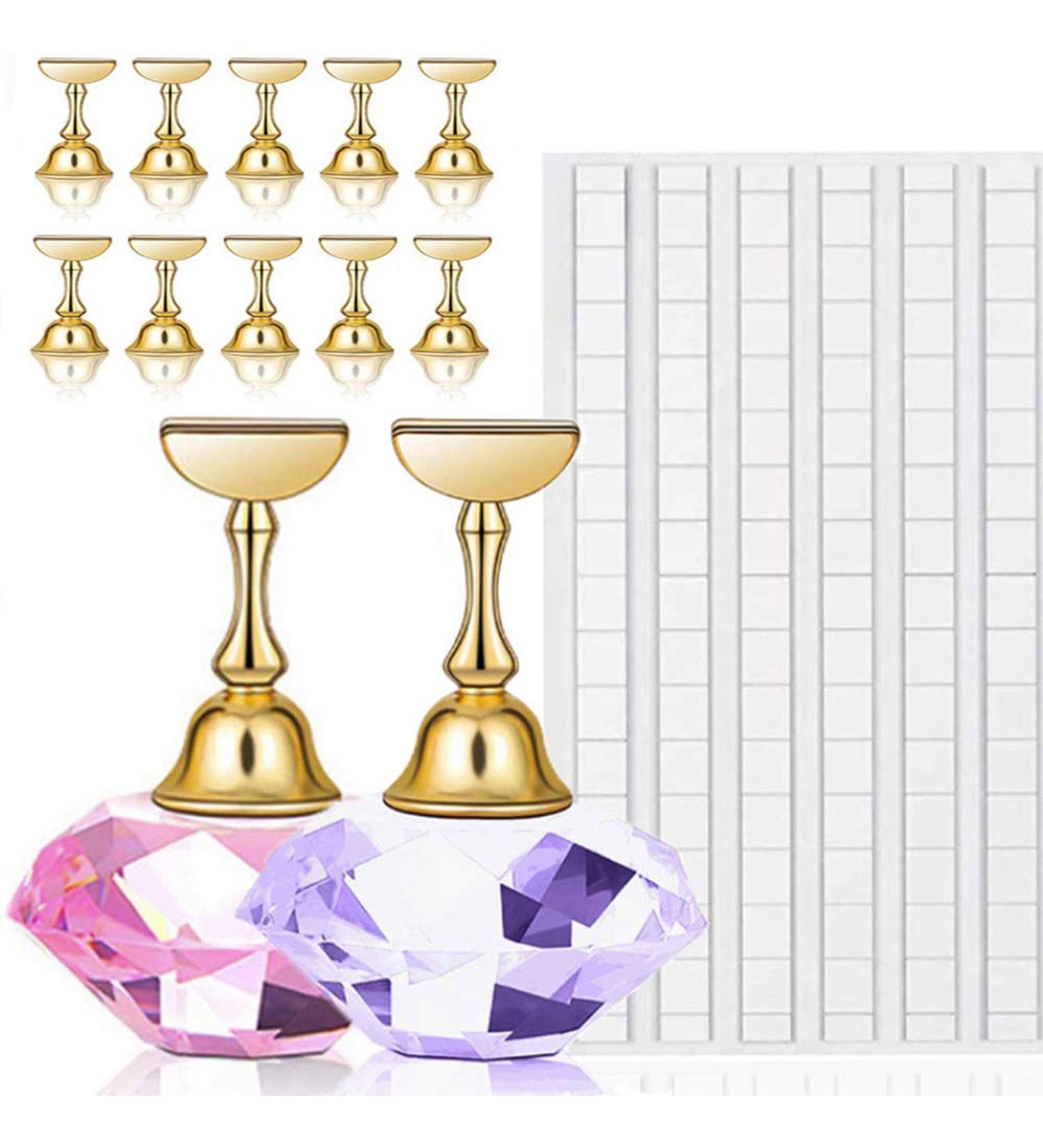 Kalolary Nail Tip Stand Holders with 102Pcs Adhesive Putty Clay - Nail Art Display Tools Set - Buy Online on GoSupps.com