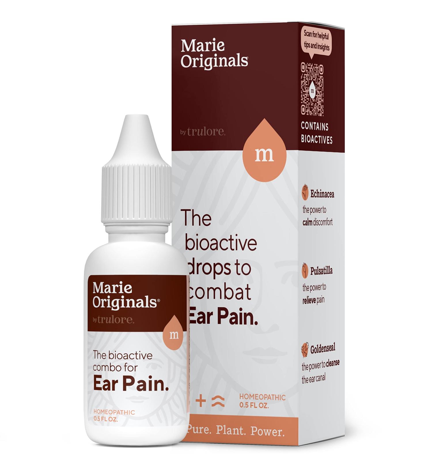 Earache Drops for Ear Infection Prevention & Pain Relief | Swimmer's Ear Solution for Adults & Children | Made in USA by Marie Originals (0.5 Fl Oz) - Buy Online on GoSupps.com
