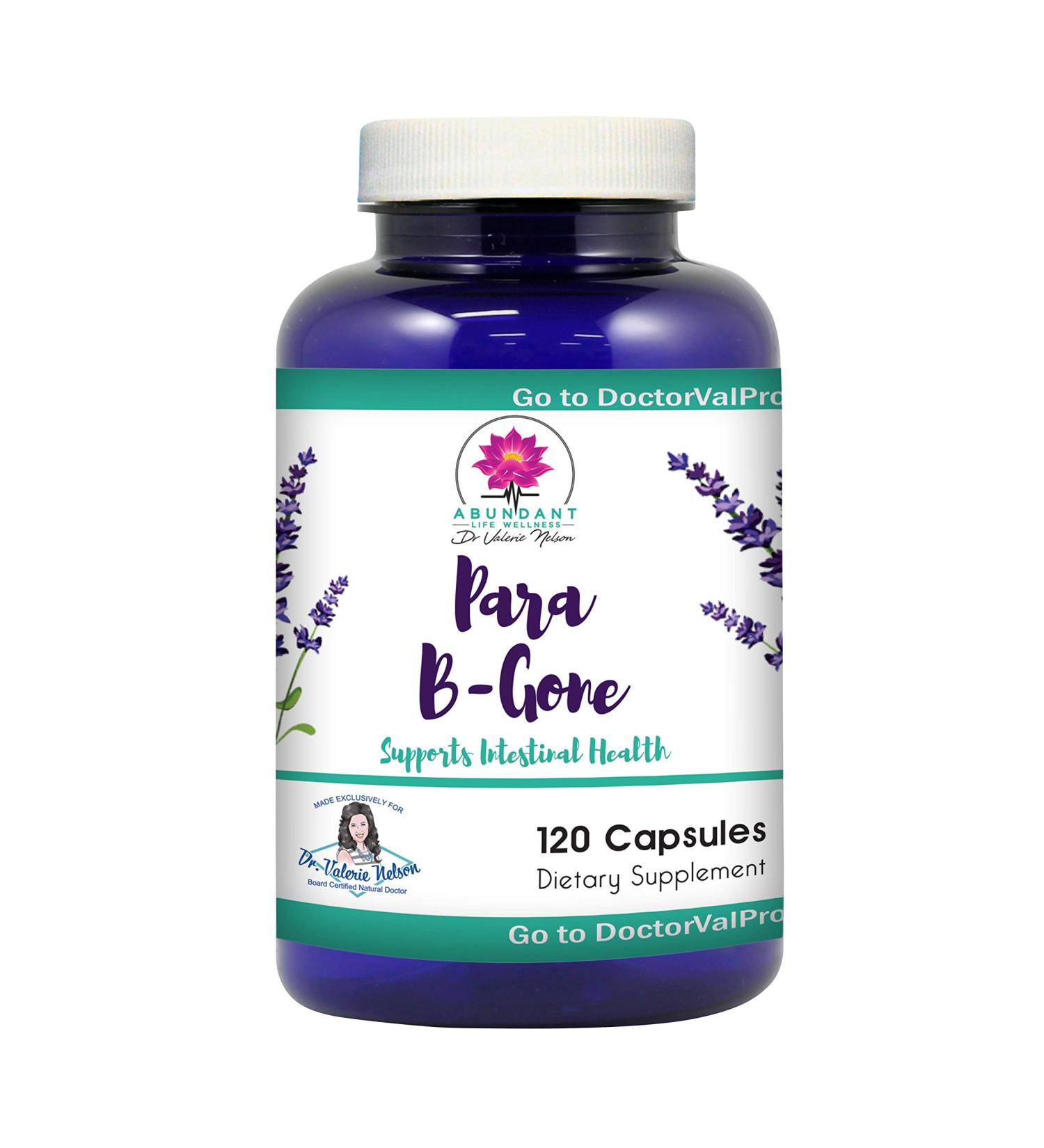 Dr. Valerie Nelson ParaBGone Intestinal Cleanse - 120 Capsules, All-Natural Herbal Supplement - Buy Online on GoSupps.com