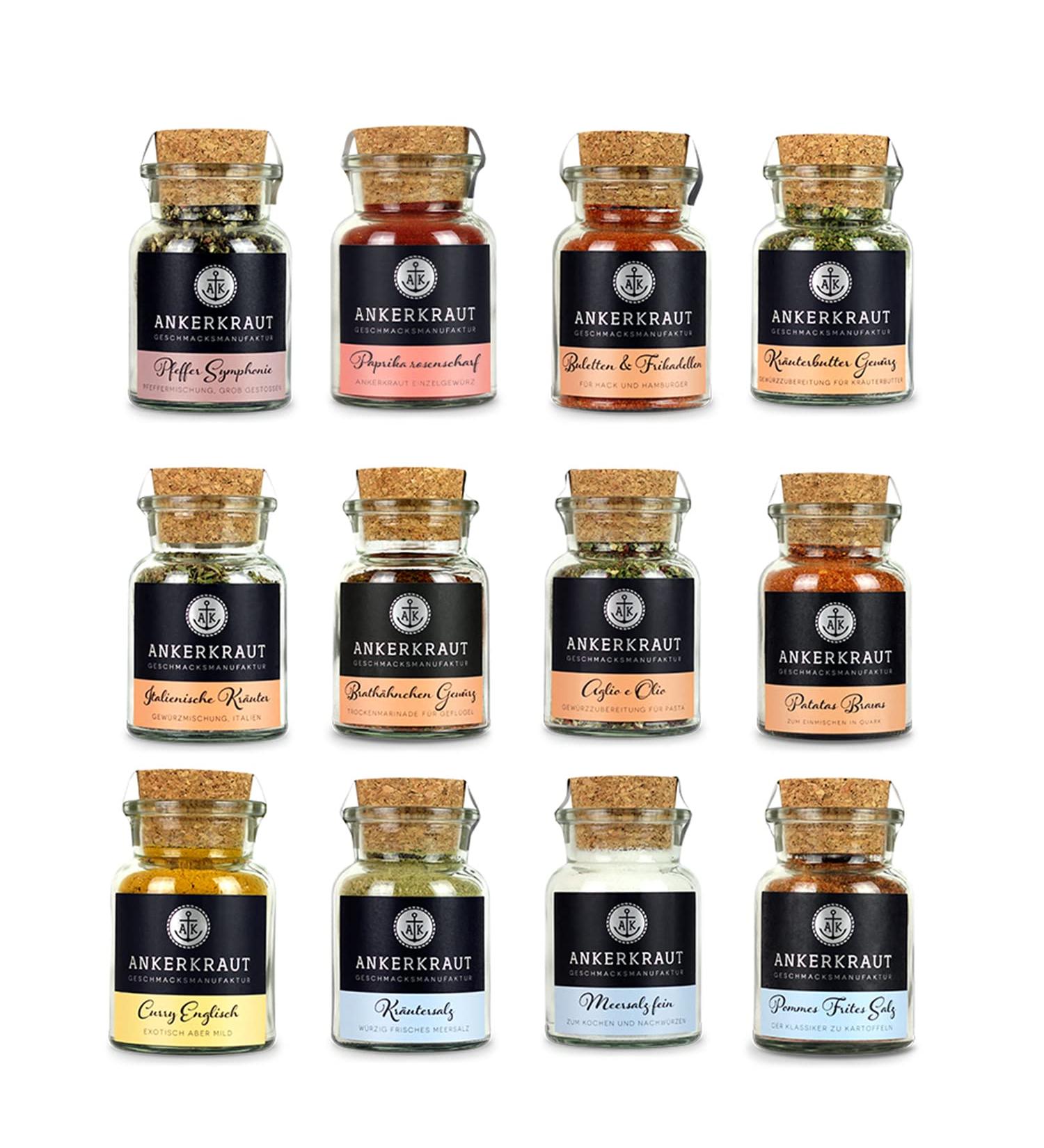 Buy Anchor Herb Spices Set - 12 Premium Spices for Delicious Meals | Perfect for Grilling & Cooking Meat & Vegetables - Buy Online on GoSupps.com