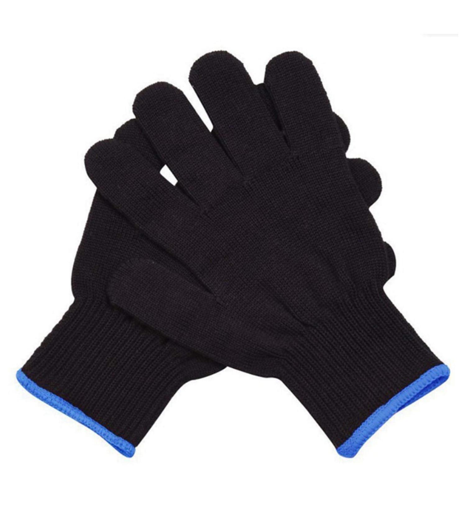 Courti 2PC Heat-Resistant Gloves | Protective Heating Gloves for Curling Iron & Rod | Random Blue Pink Colors - Buy Online on GoSupps.com