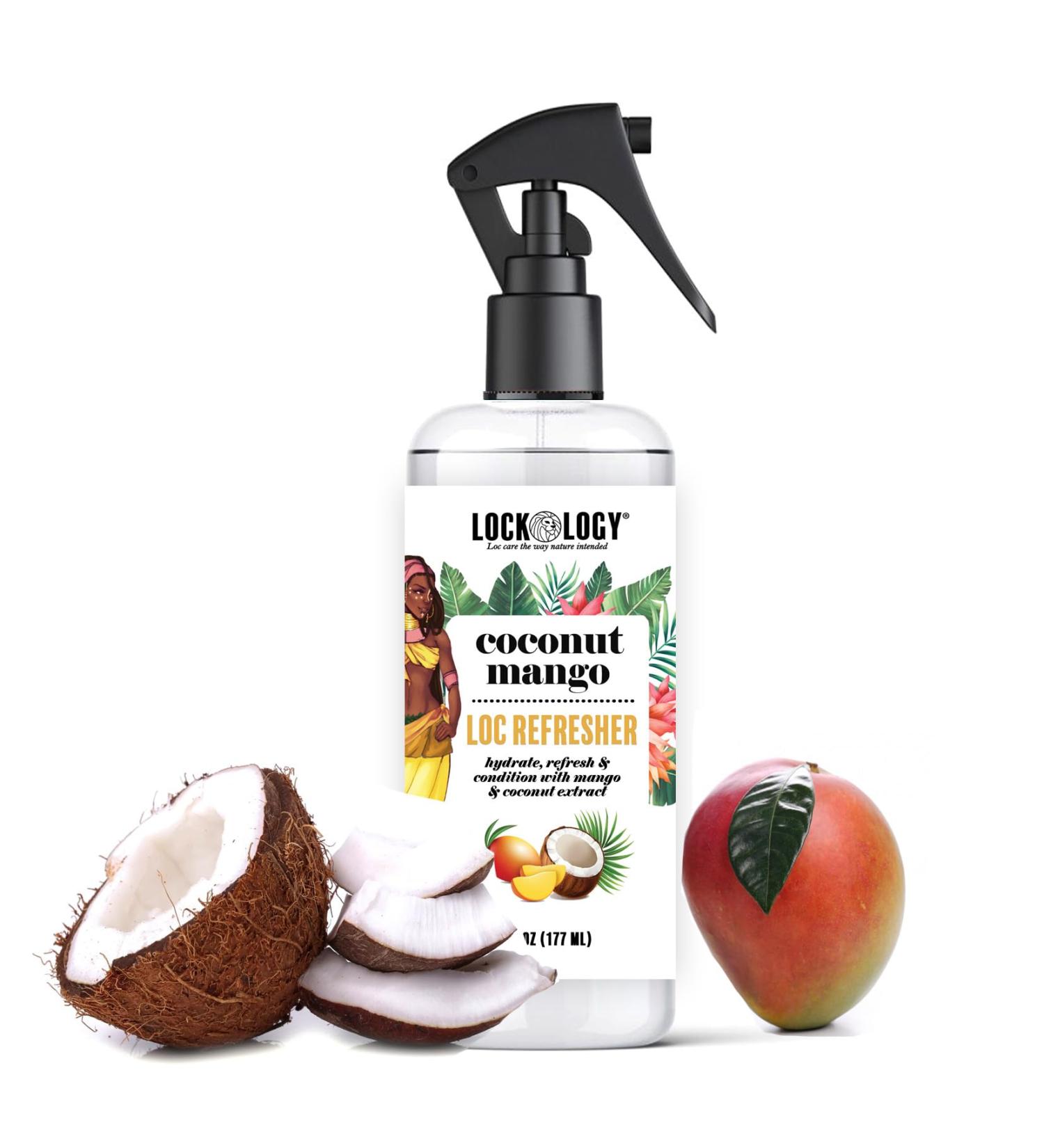 Loc Spray Coconut and Mango Dreads Moisturizer Daily Moisturizing Spray and Hydrating Mist Dreadlock Hair Product Lockology - Buy Online on GoSupps.com