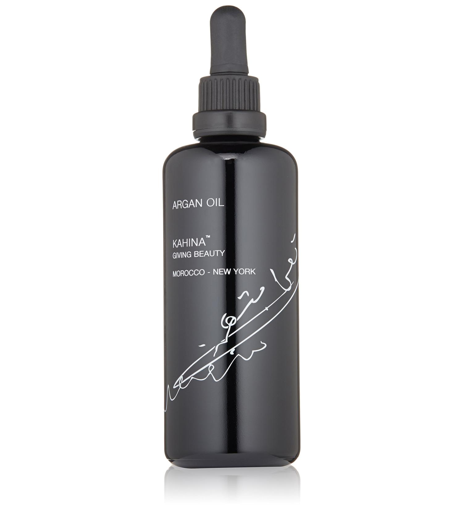 Kahina Argan Oil 3.3 fl oz - Pure Moisturizer with Vitamin E & Antioxidants for Face - Improves Elasticity & Calms Skin - Lightweight Non-Greasy Formula - Buy Online on GoSupps.com