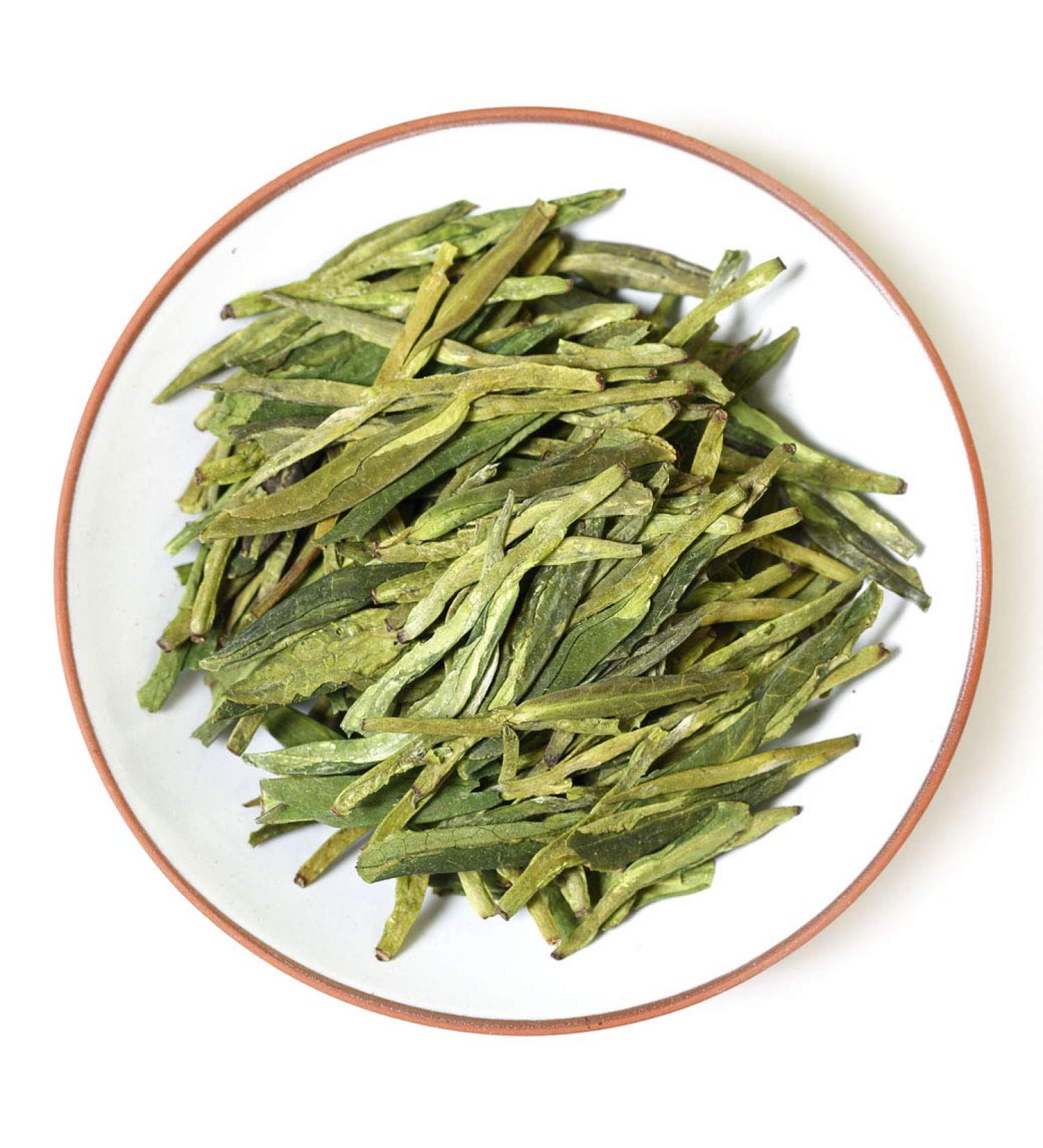 GOARTEA Th Vert - 100g (3.5 Oz) Premium Anji Bai Cha Long Jing White Dragon Well Loose Spring Leaf Chinese GREEN TEA VERT - Buy Online on GoSupps.com