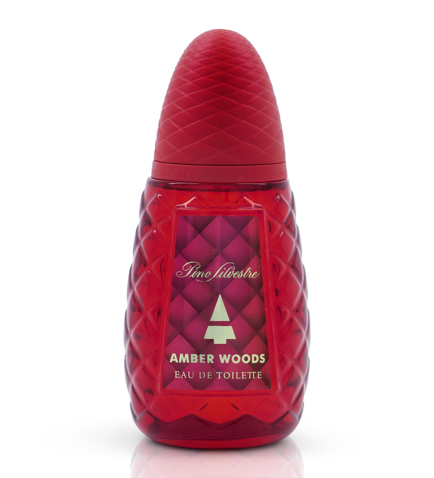 Pino Silvestre Amber Woods Perfume for Men - Aromatic Woody Spicy Scent - Blended with Lemon Lavender Patchouli and Sandalwood - for Bold Elegant Gentlemen - 4.2 oz EDT Spray - Buy Online on GoSupps.com