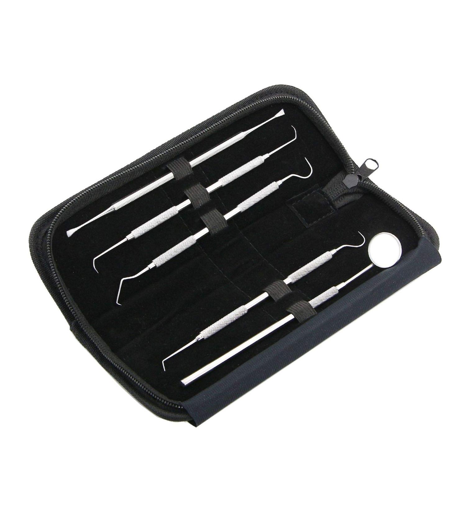 Premium Dog Tartar Remover Set | Stainless Steel Tooth Cleaner for Pets | Scaler & Toothbrush Replacement - Buy Online on GoSupps.com