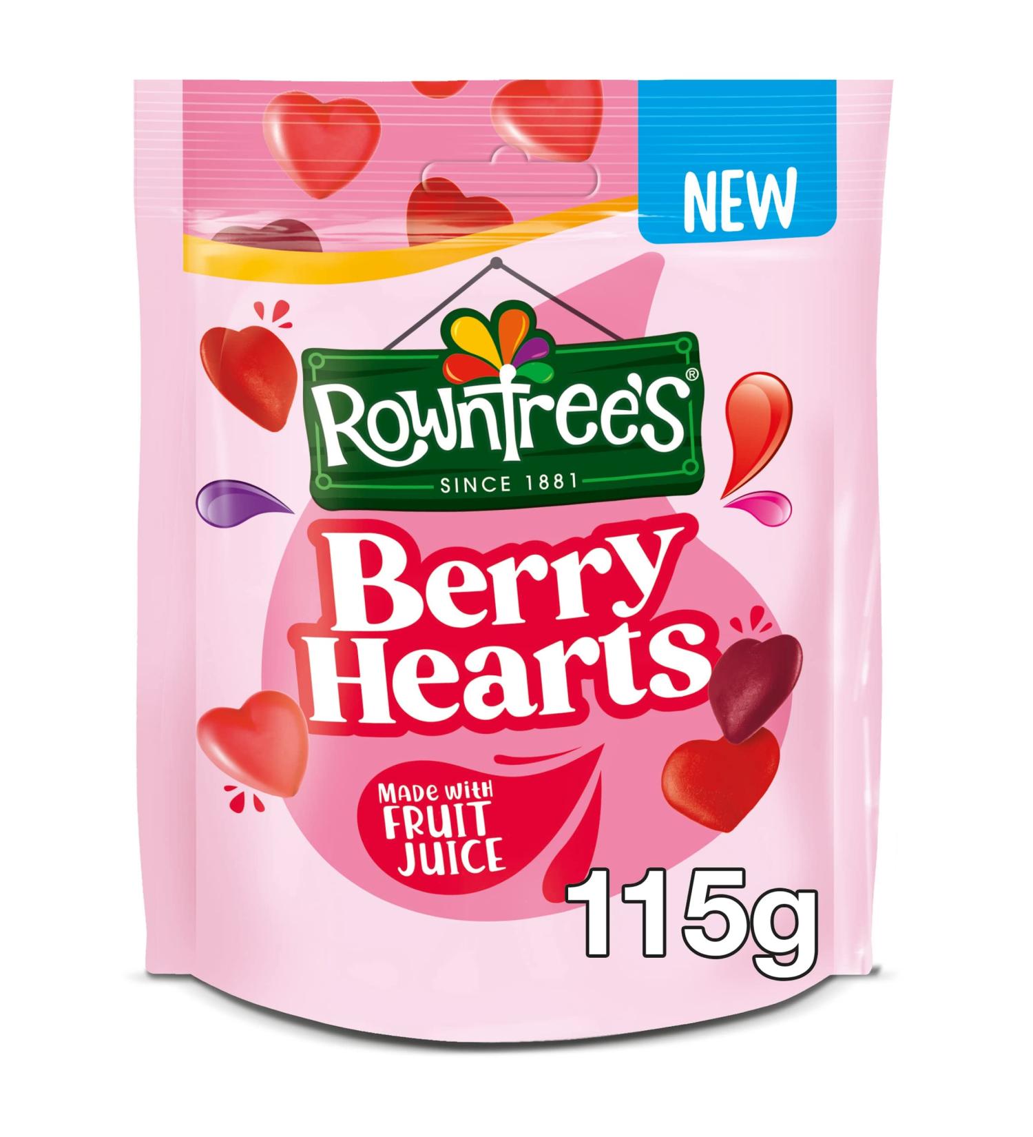 Nestl Rowntree s Berry Hearts 115g - Buy Online on GoSupps.com