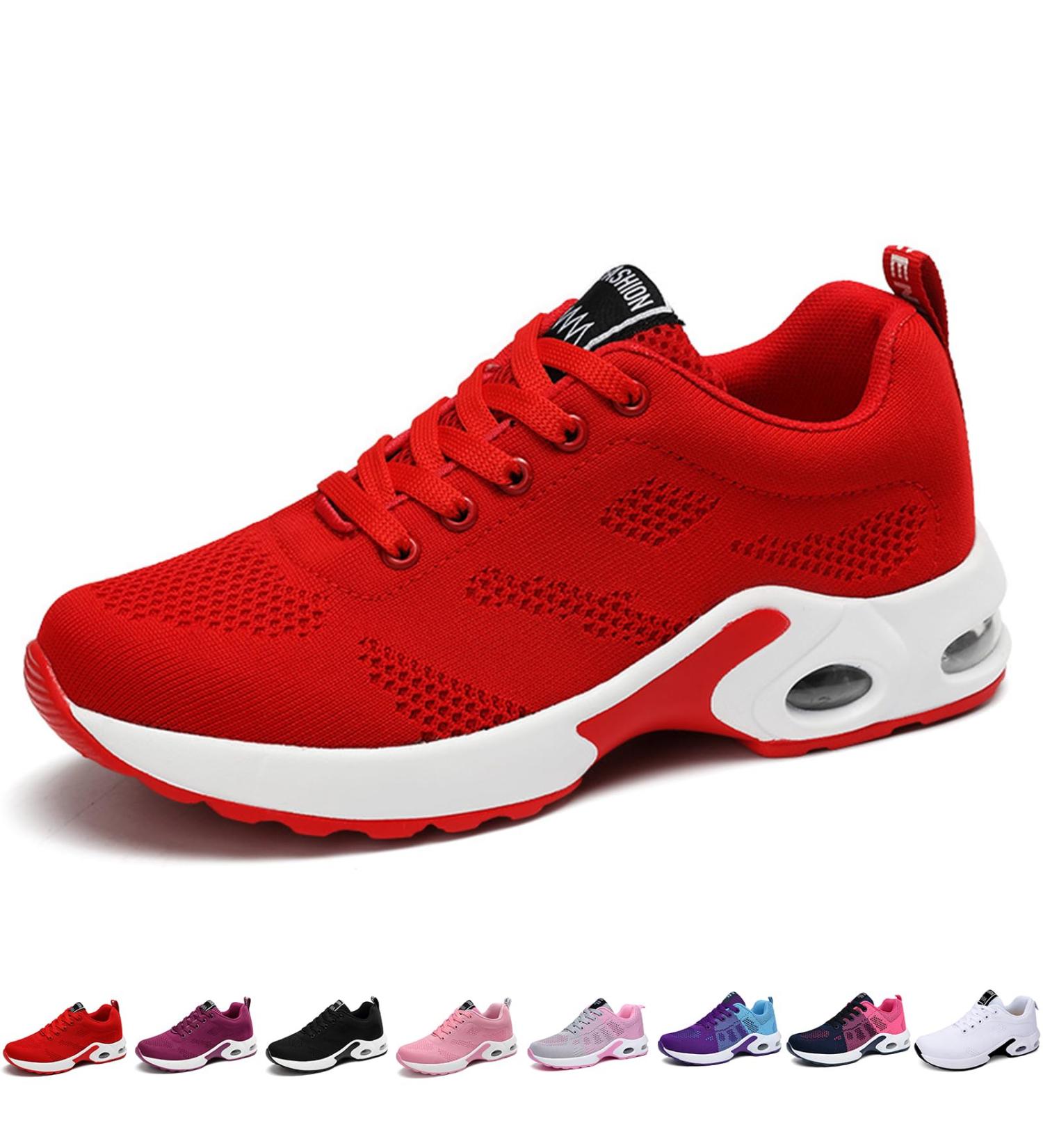 Buy Orthowalk Pain-Free Feet Orthopedic Shoes for Women - Lightweight Sports Shoes in Red (41 EU) - International Shipping Available - Buy Online on GoSupps.com