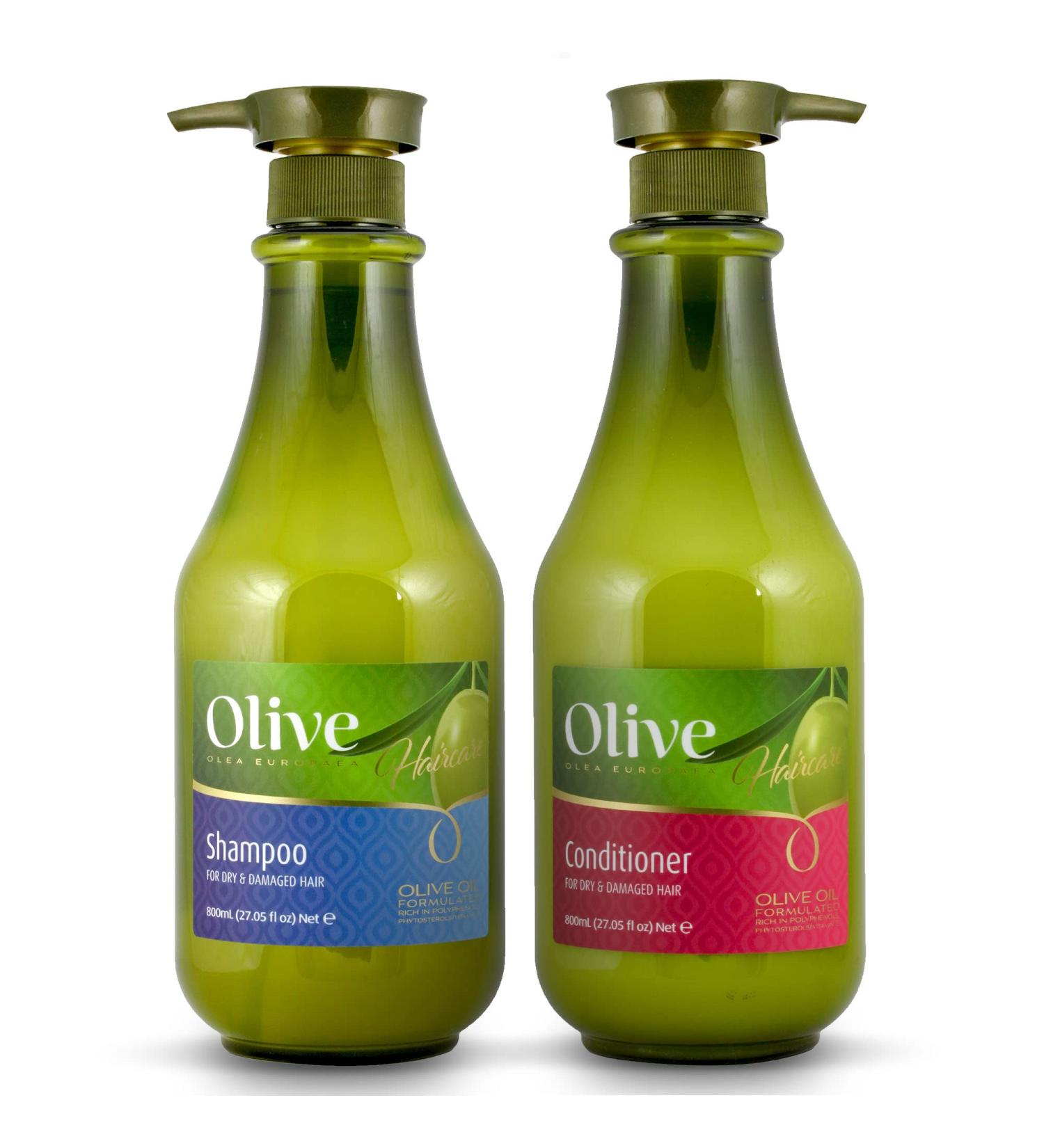 Pure Olive Oil Clarifying Shampoo & Conditioner Set | Hydrating Formula with Shea & Argan Oil for Dry Damaged Hair | Hair Growth for Women & Men - Shop Internationally - Buy Online on GoSupps.com