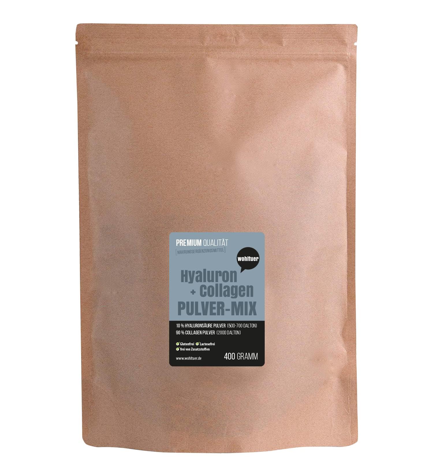 Wohltuer Hyaluron Collagen Complex 400g - Optimal Mix Ratio for Youthful Skin | Enhance Hydration & Elasticity | Buy Internationally - Buy Online on GoSupps.com