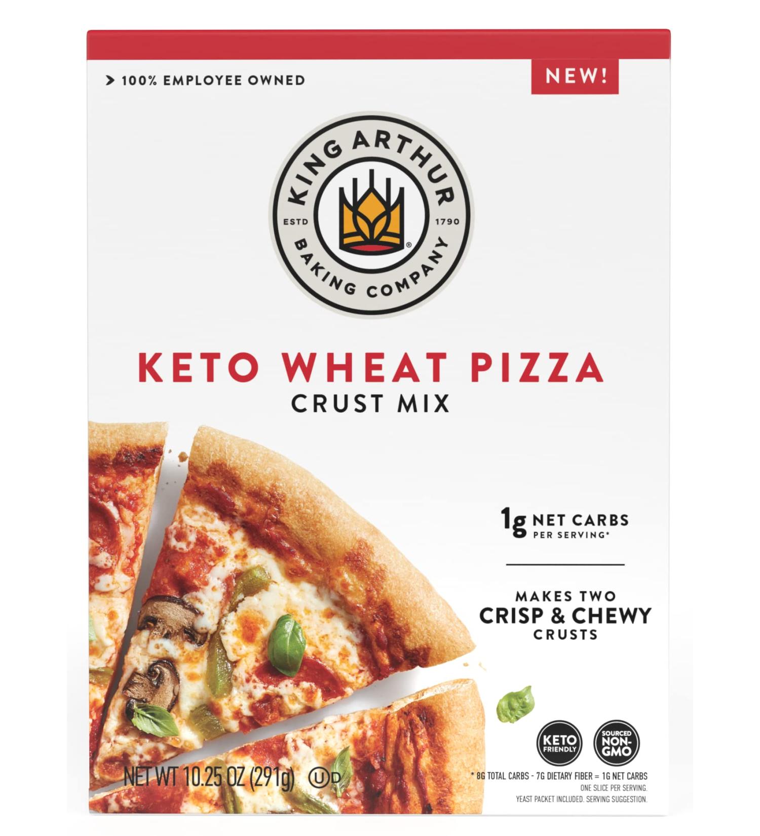 King Arthur Baking Keto Pizza Crust Mix  1g Net Carbs Per Serving  Low Carb & Keto Friendly  10.25 oz - Buy Online on GoSupps.com