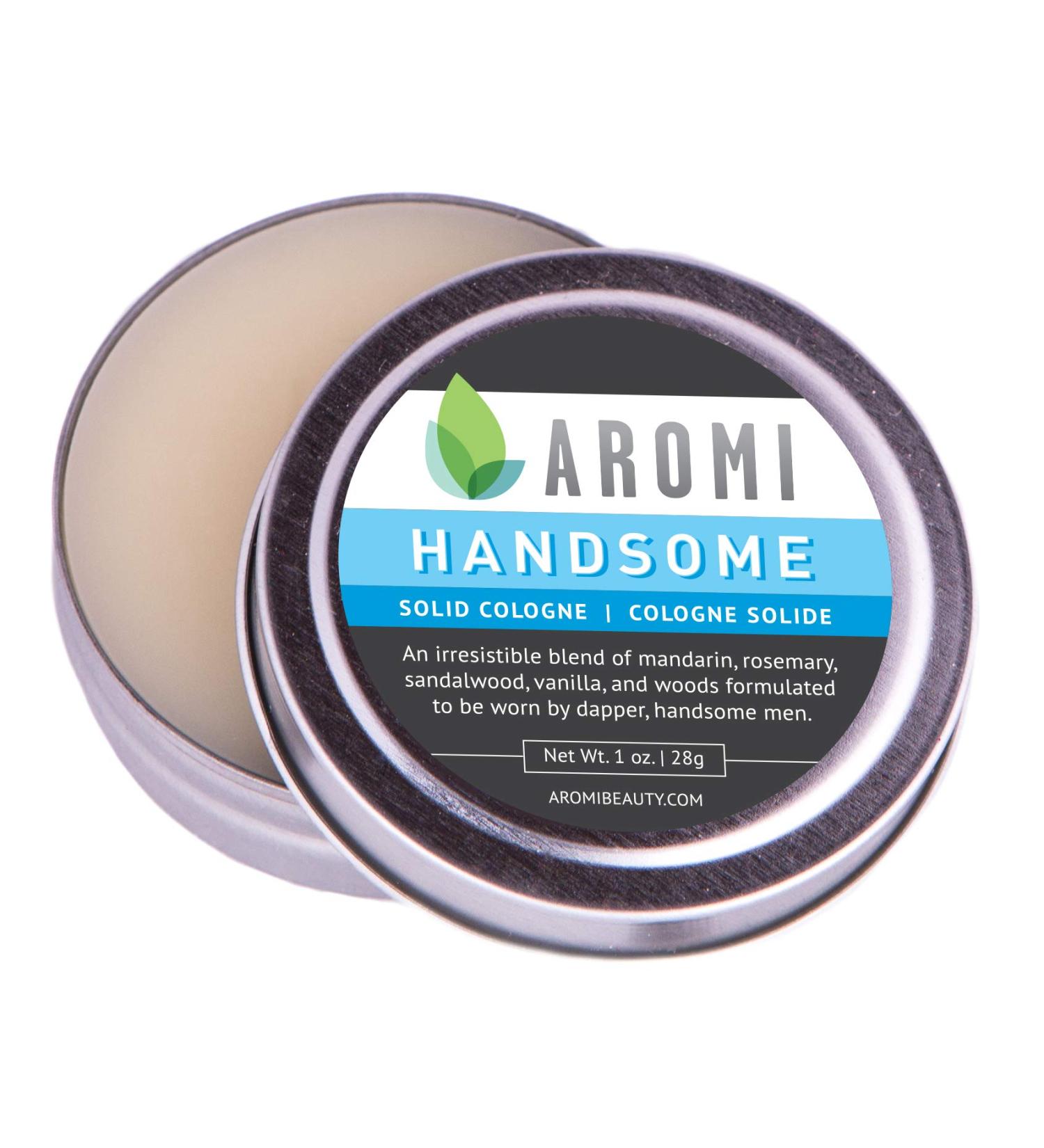 Aromi Solid Cologne | Sweet Vanilla Musk Fragrance Vegan and Cruelty-free Scent Portable Travel Small Gift Men's Stocking Stuffer Alcohol-free (Handsome) - Buy Online on GoSupps.com
