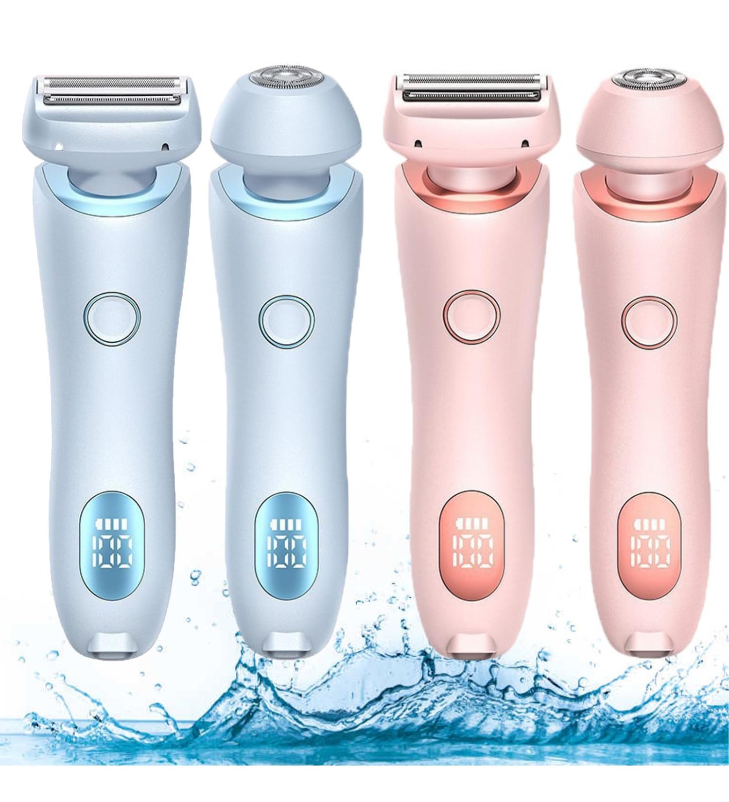 Silkbabe On The Go Lady Shaver Modira Shaver For Women Livora Electric Shaver For Women 2 In 1 Electric Shaver Razors Smooth Shave Pro Wet And Dry Use Ipx7 Waterproof (2pcs) - Buy Online on GoSupps.com
