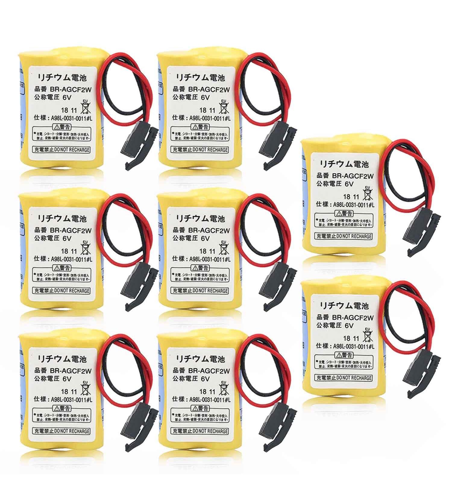 6V Battery for FANUC A98L-0031-0011 | 8 Pcs BR-AGCF2W 2200mAh - International Shipping Available - Buy Online on GoSupps.com