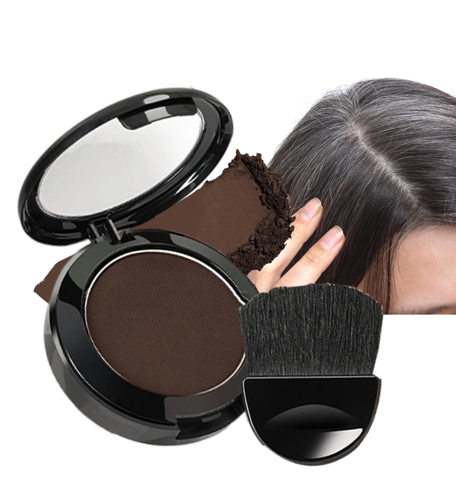 Dayysiuy Hairline PowderLong Lasting Hairline Shadow Powder With Applicator And Mirror Root Coverage Wearable for Women and Grandmas Instantly Thicker Fuller Look 01 - Buy Online on GoSupps.com